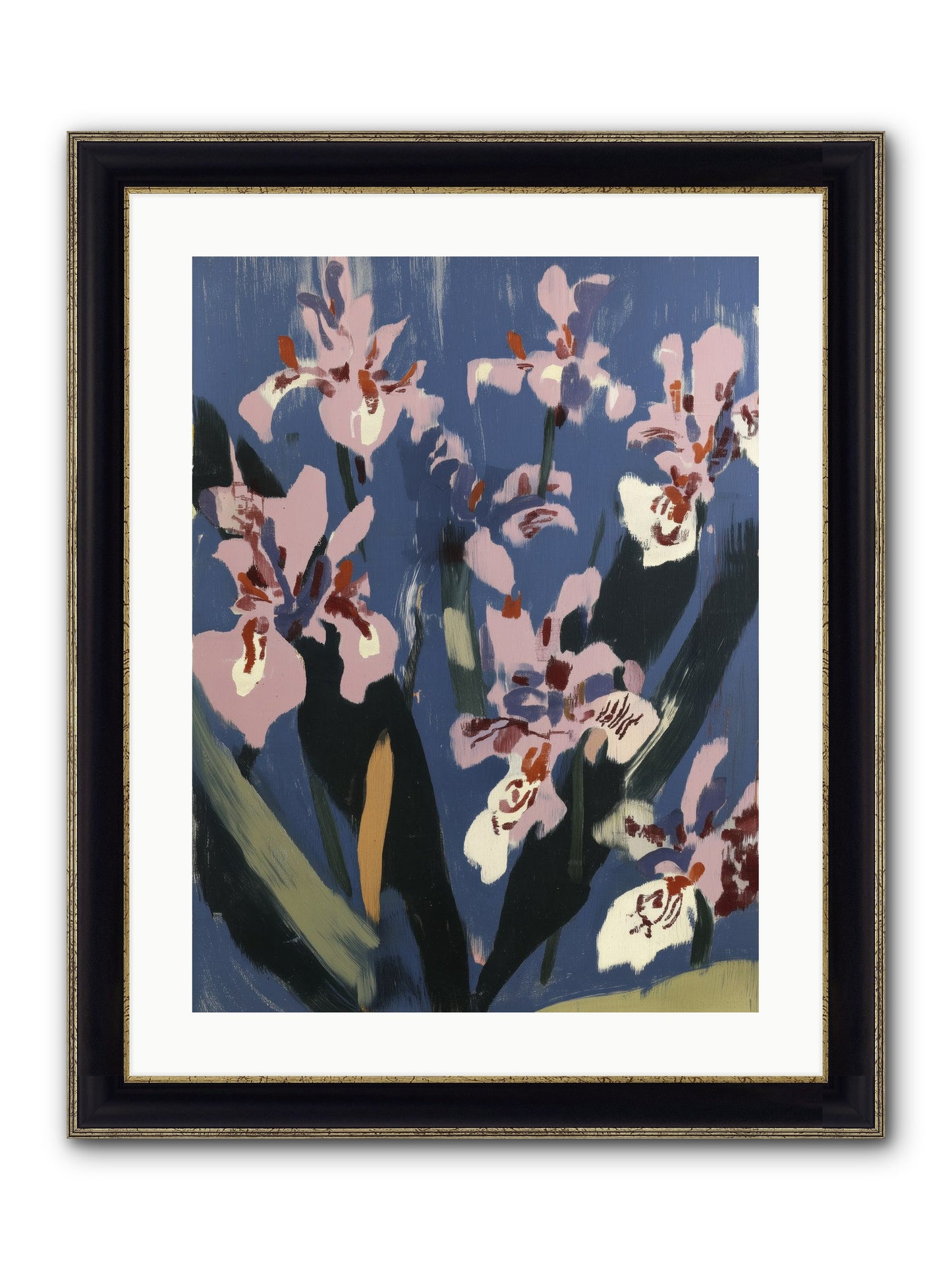 Silent Opera Framed Print - Black & Gold 18x24