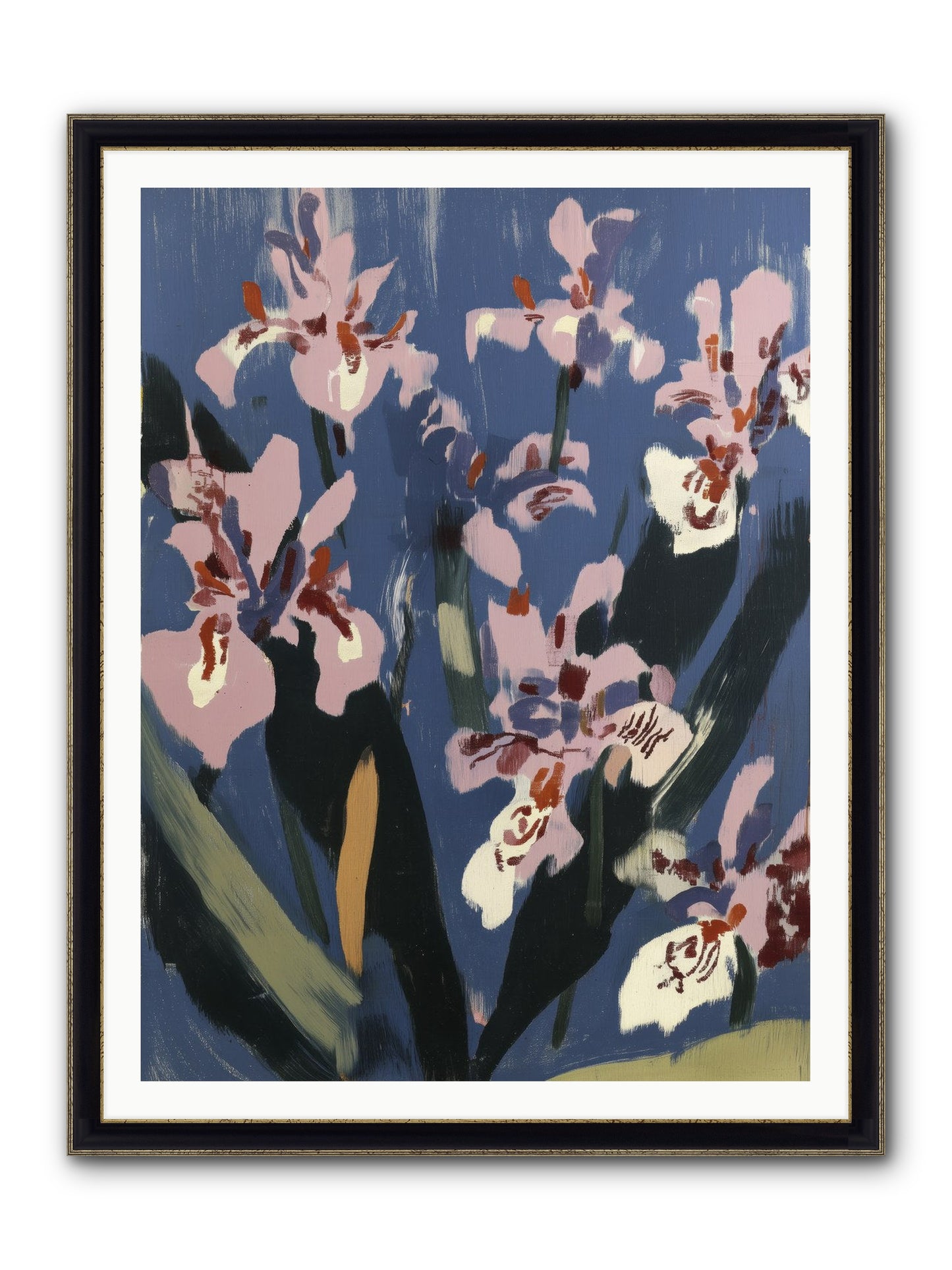 Silent Opera Framed Print - Black & Gold 36x48