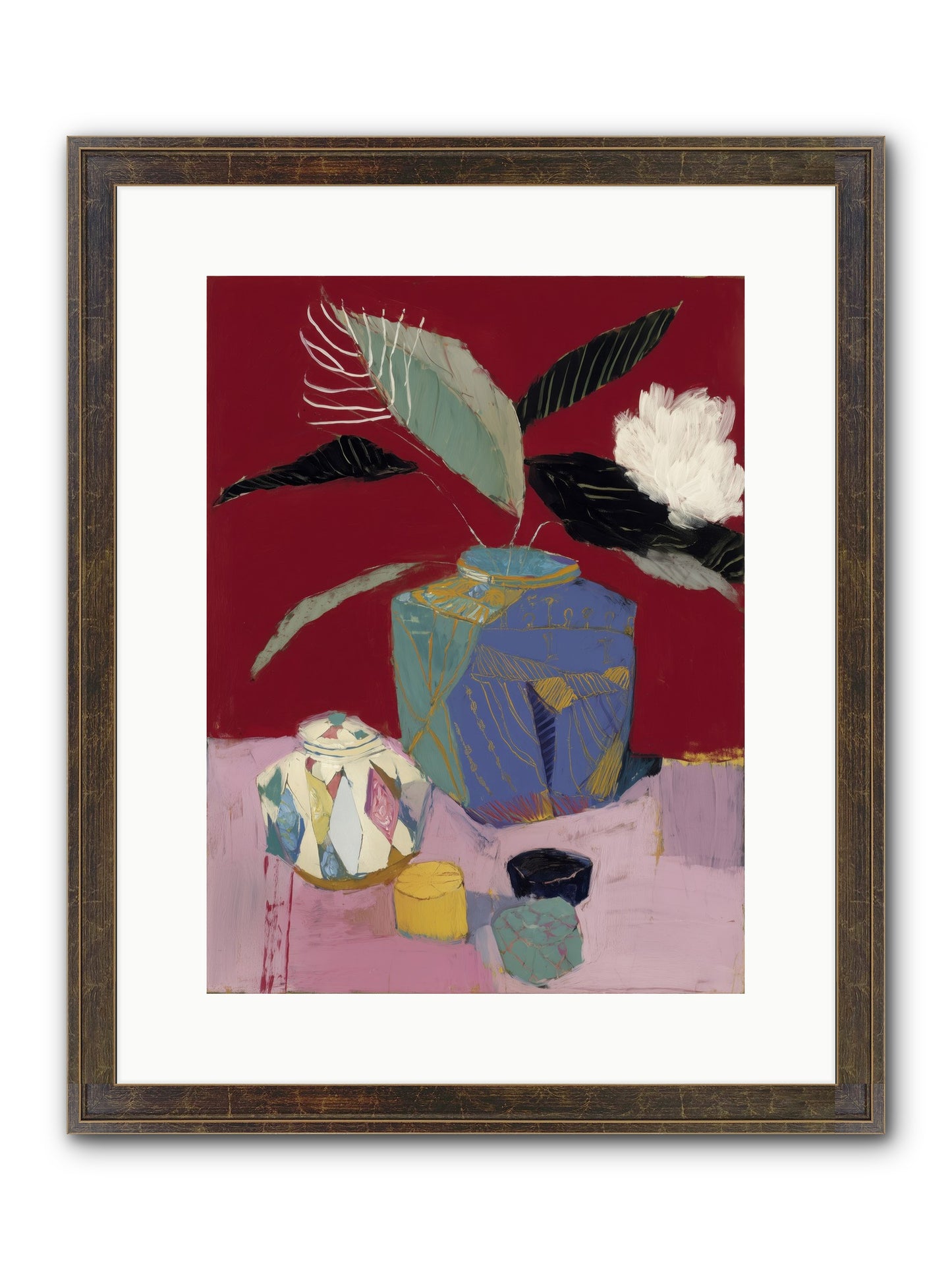 Silent Prism Framed Print - Slimwoods Black/Gold 12x16