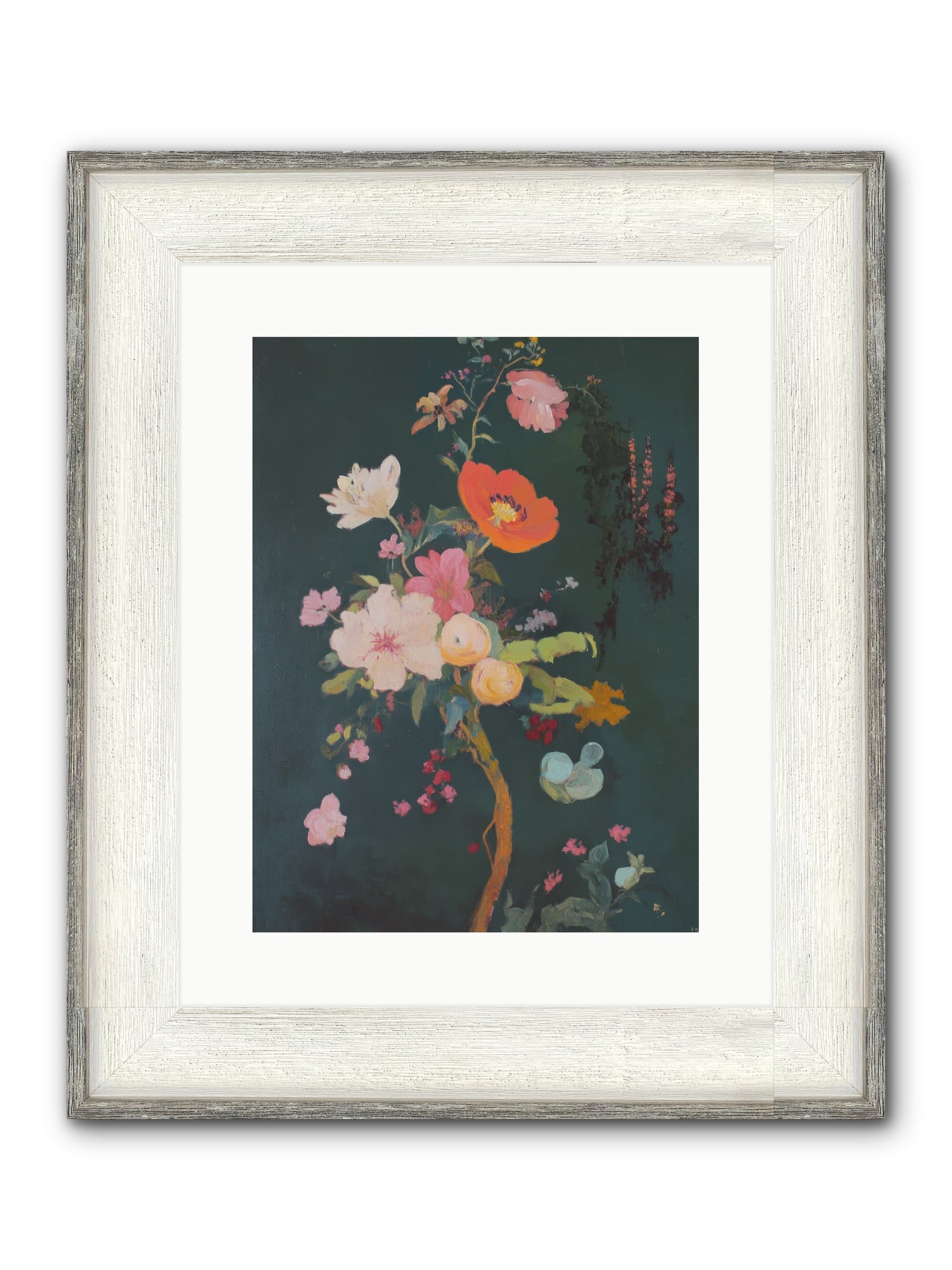 Silent Song Framed Print - Driftwood White 12x16