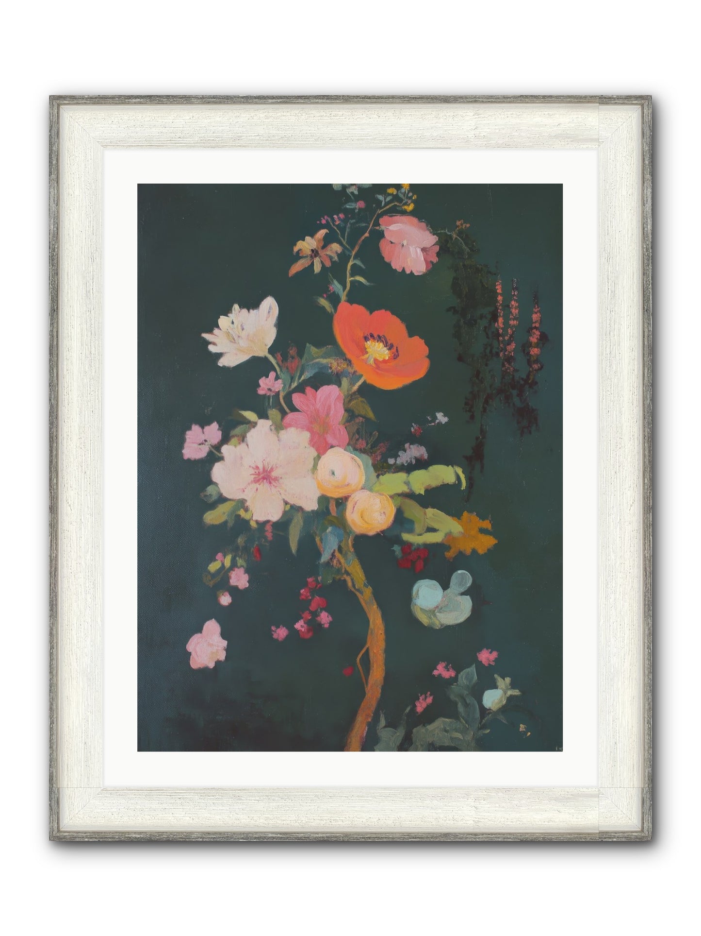 Silent Song Framed Print - Driftwood White 24x32