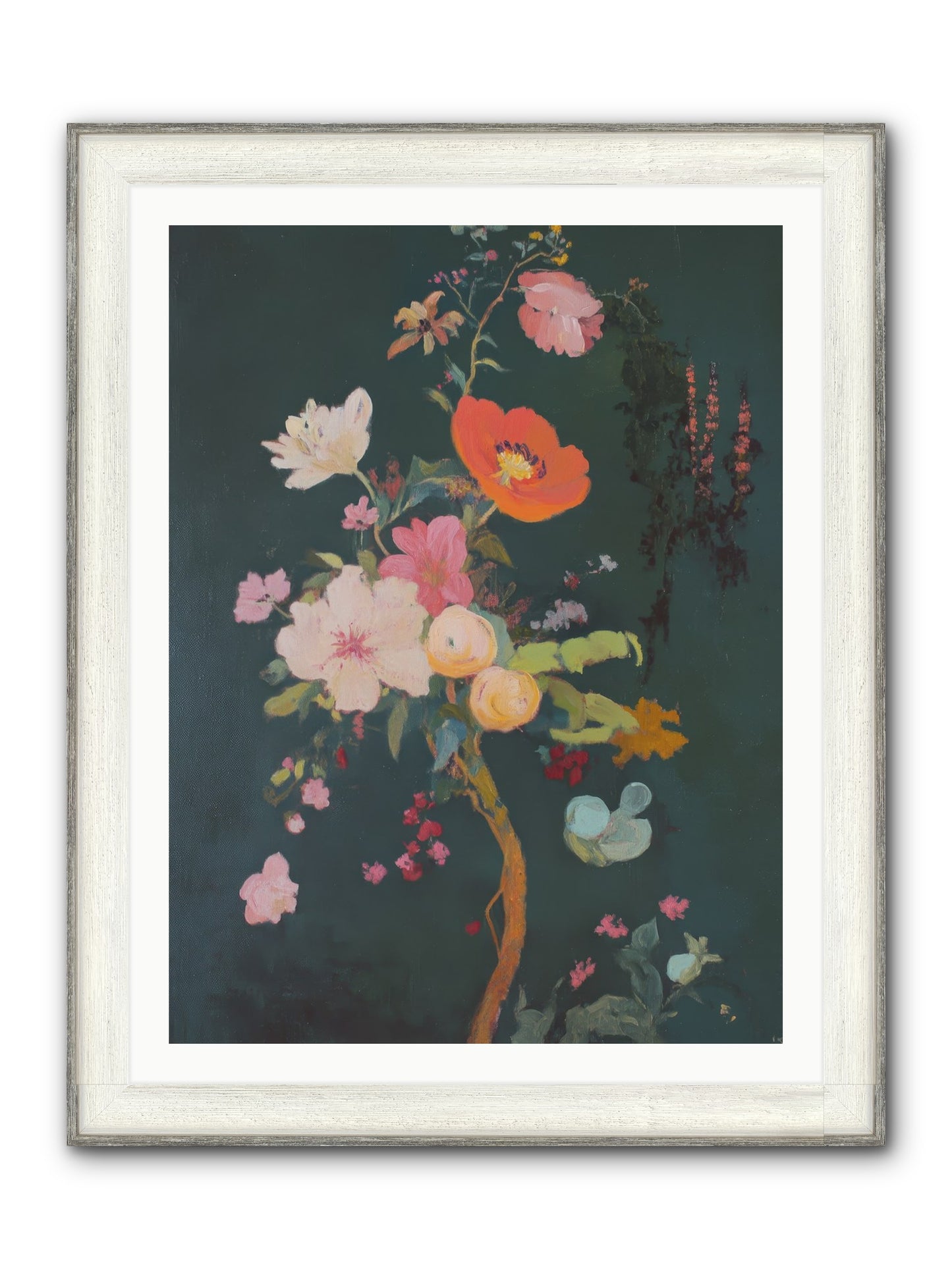 Silent Song Framed Print - Driftwood White 30x40