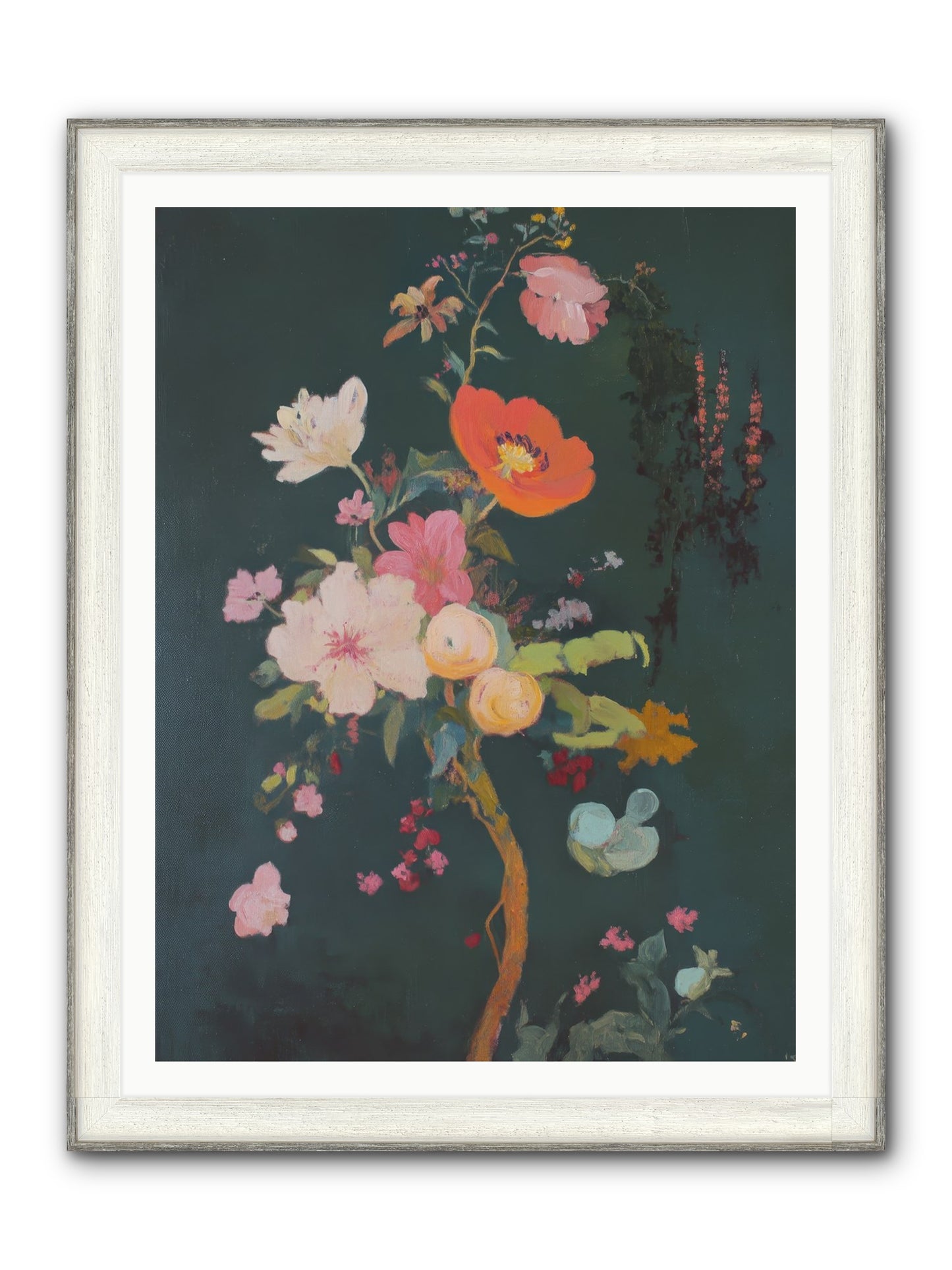 Silent Song Framed Print - Driftwood White 36x48