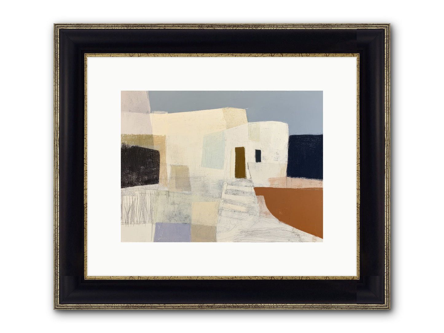 Silent Witness Framed Print - Black & Gold 12x9
