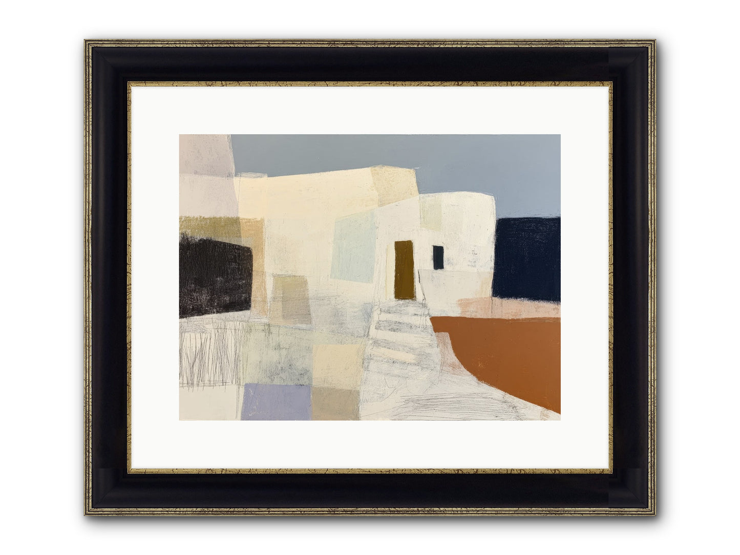 Silent Witness Framed Print - Black & Gold 16x12