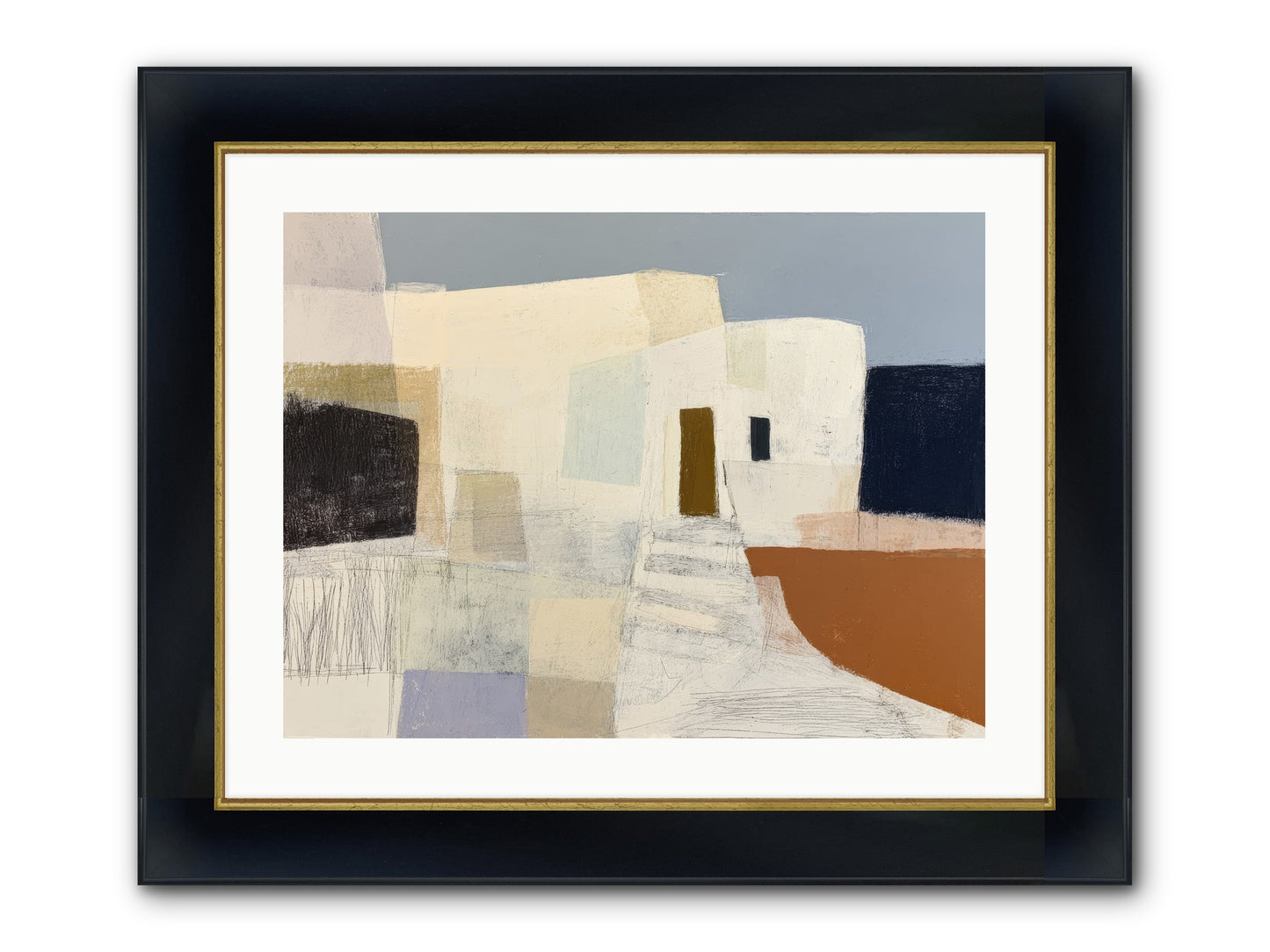 Silent Witness Framed Print - Wide Black w/Gold 24x18
