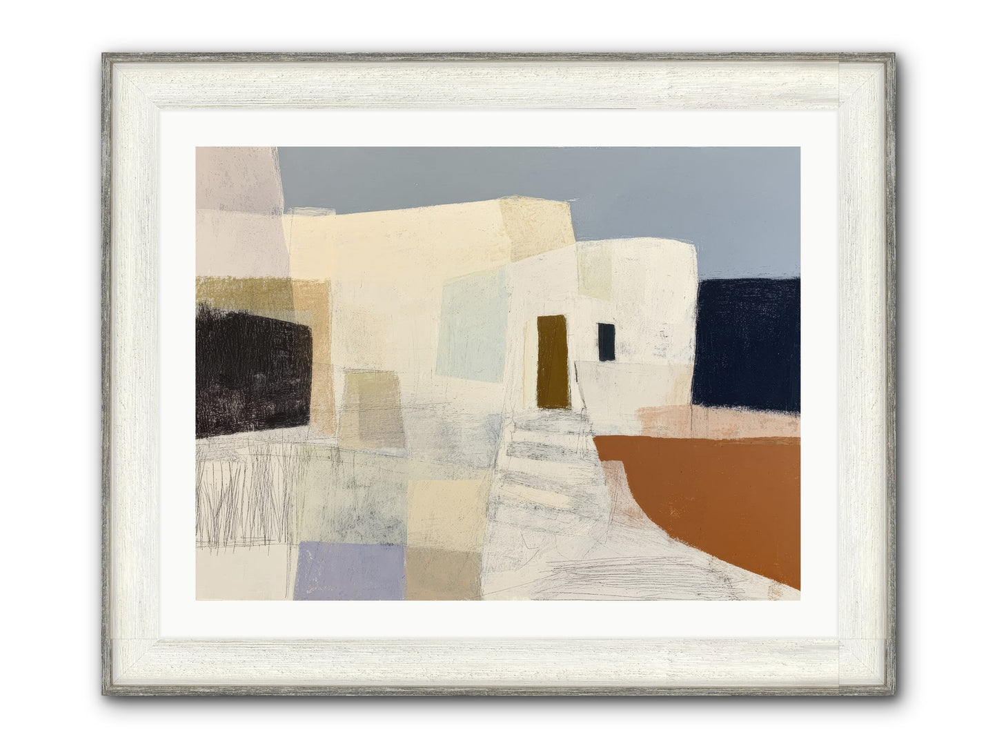Silent Witness Framed Print - Driftwood White 32x24