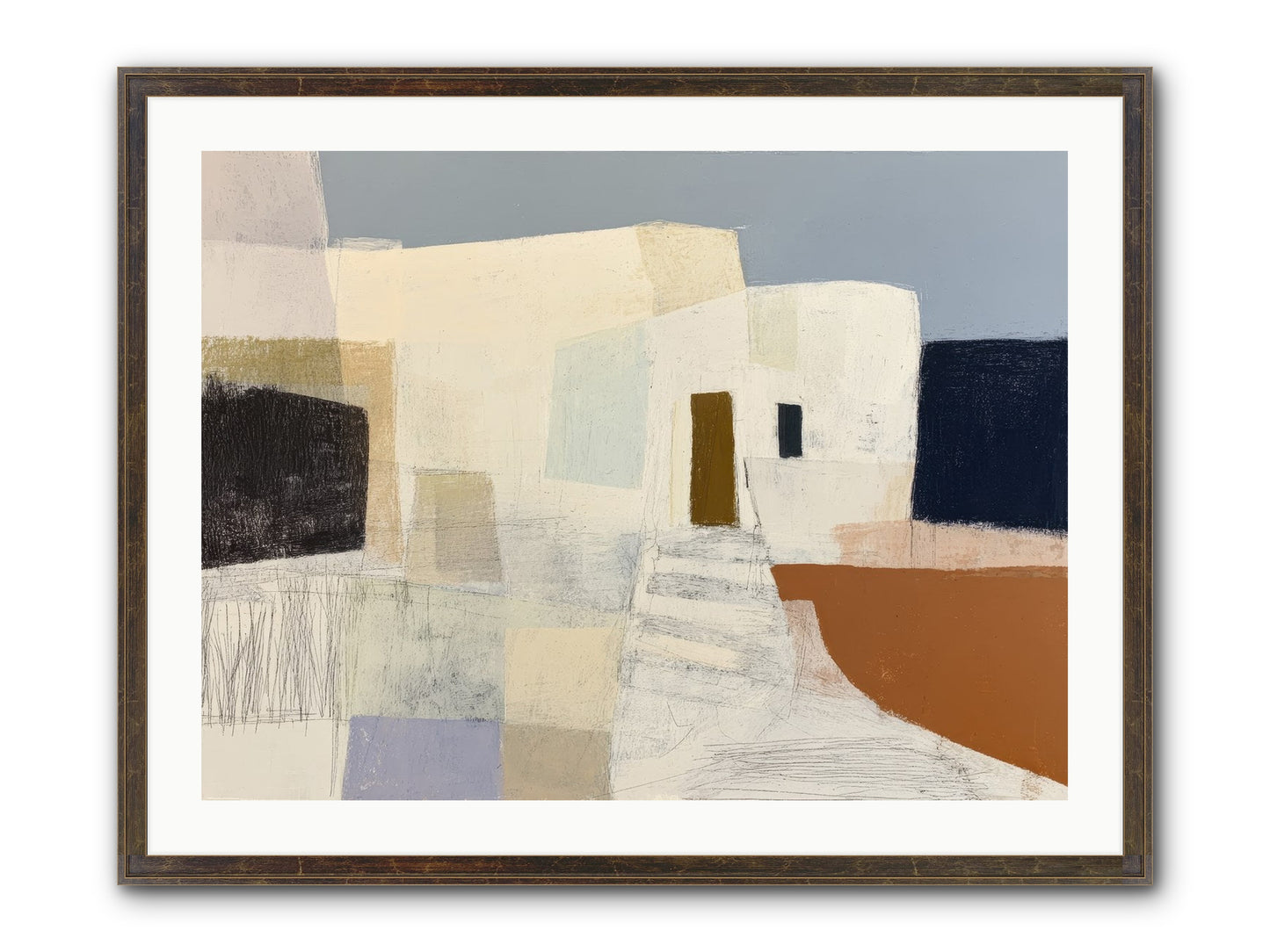 Silent Witness Framed Print - Slimwoods Black/Gold 32x24