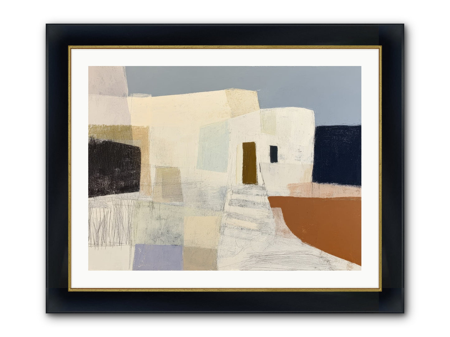 Silent Witness Framed Print - Wide Black w/Gold 32x24