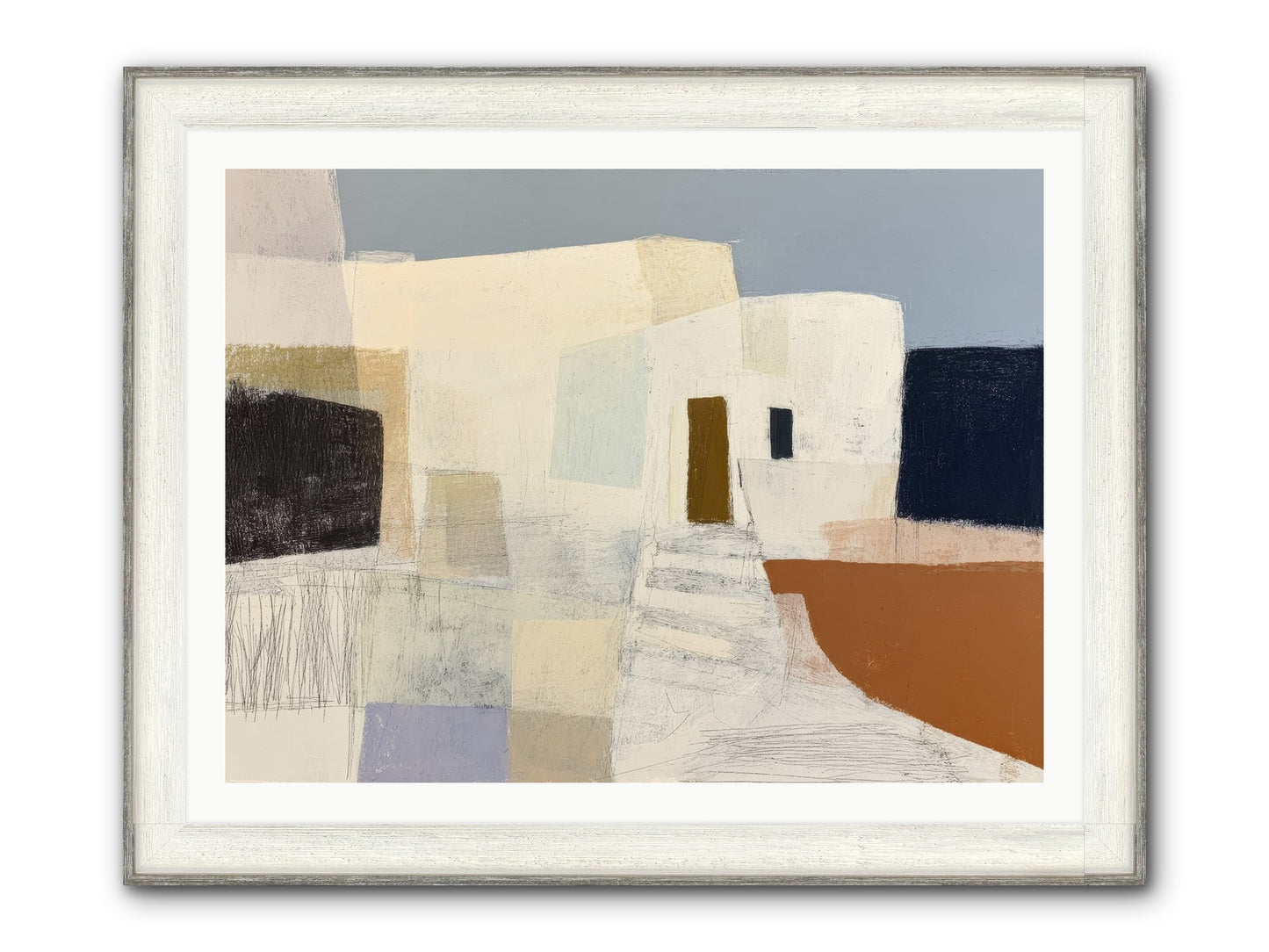 Silent Witness Framed Print - Driftwood White 40x30