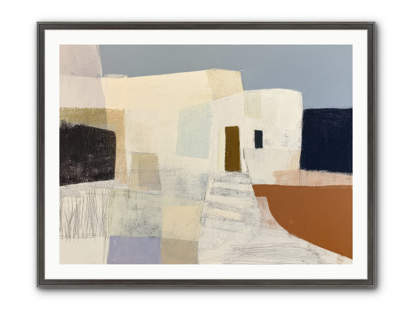 Silent Witness Framed Print - Slimwoods Black/Silver 40x30