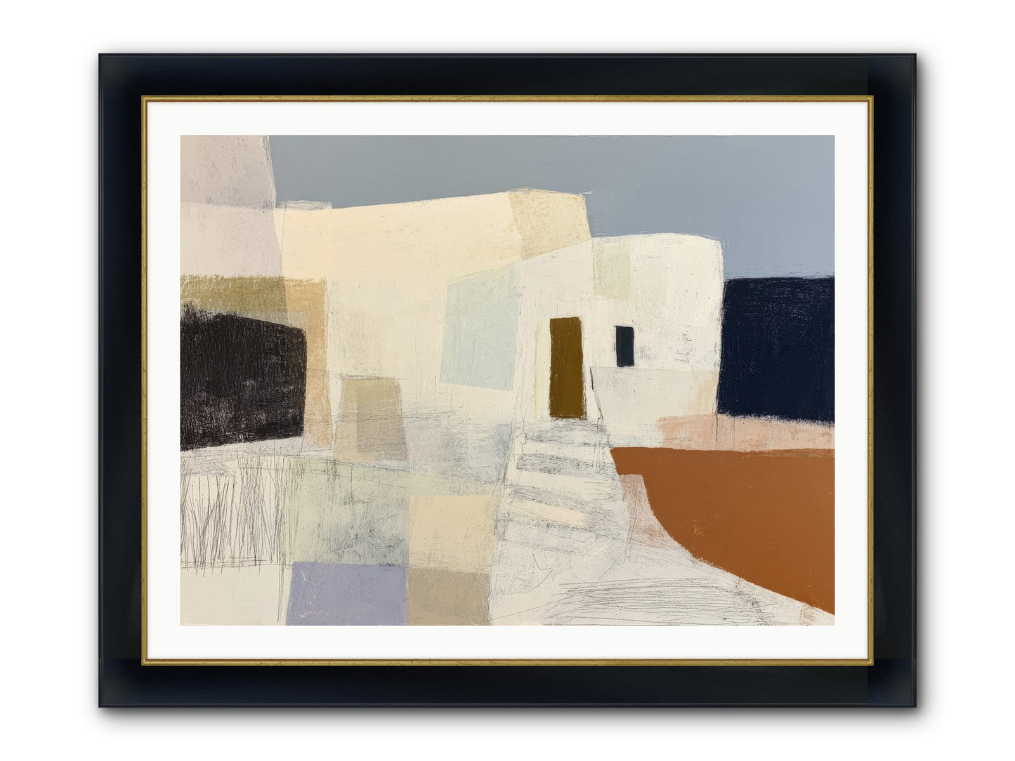 Silent Witness Framed Print - Wide Black w/Gold 40x30