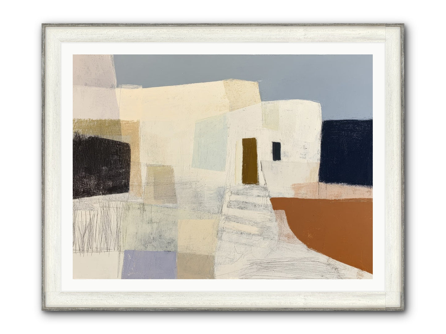 Silent Witness Framed Print - Driftwood White 48x36