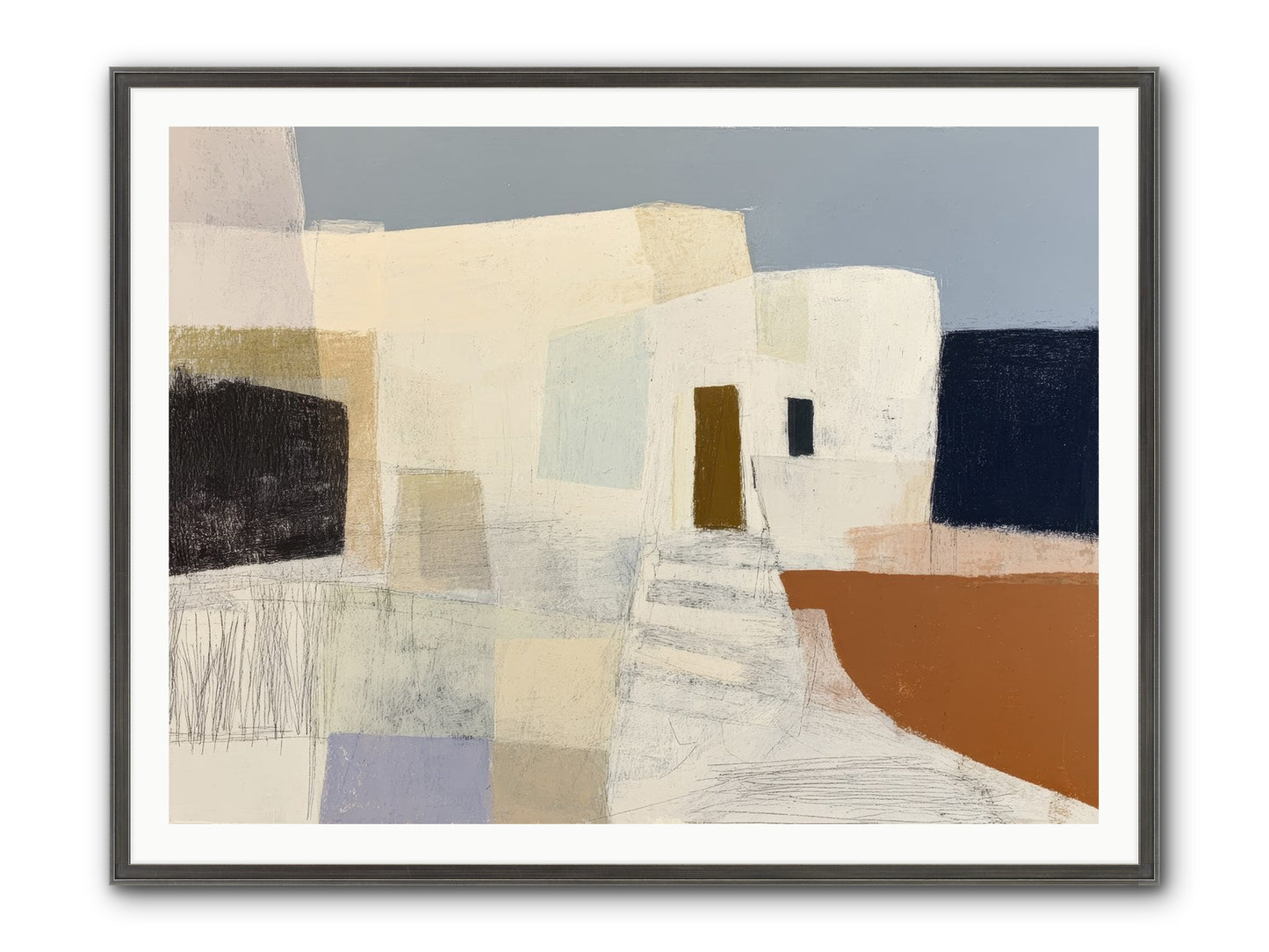 Silent Witness Framed Print - Slimwoods Black/Silver 48x36