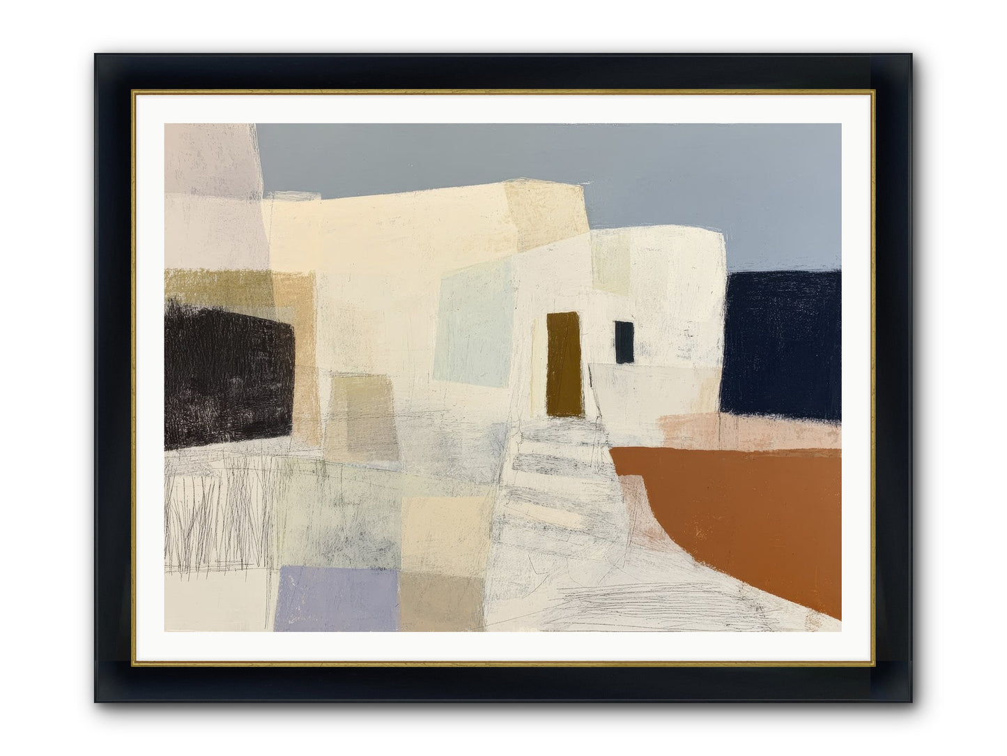 Silent Witness Framed Print - Wide Black w/Gold 48x36