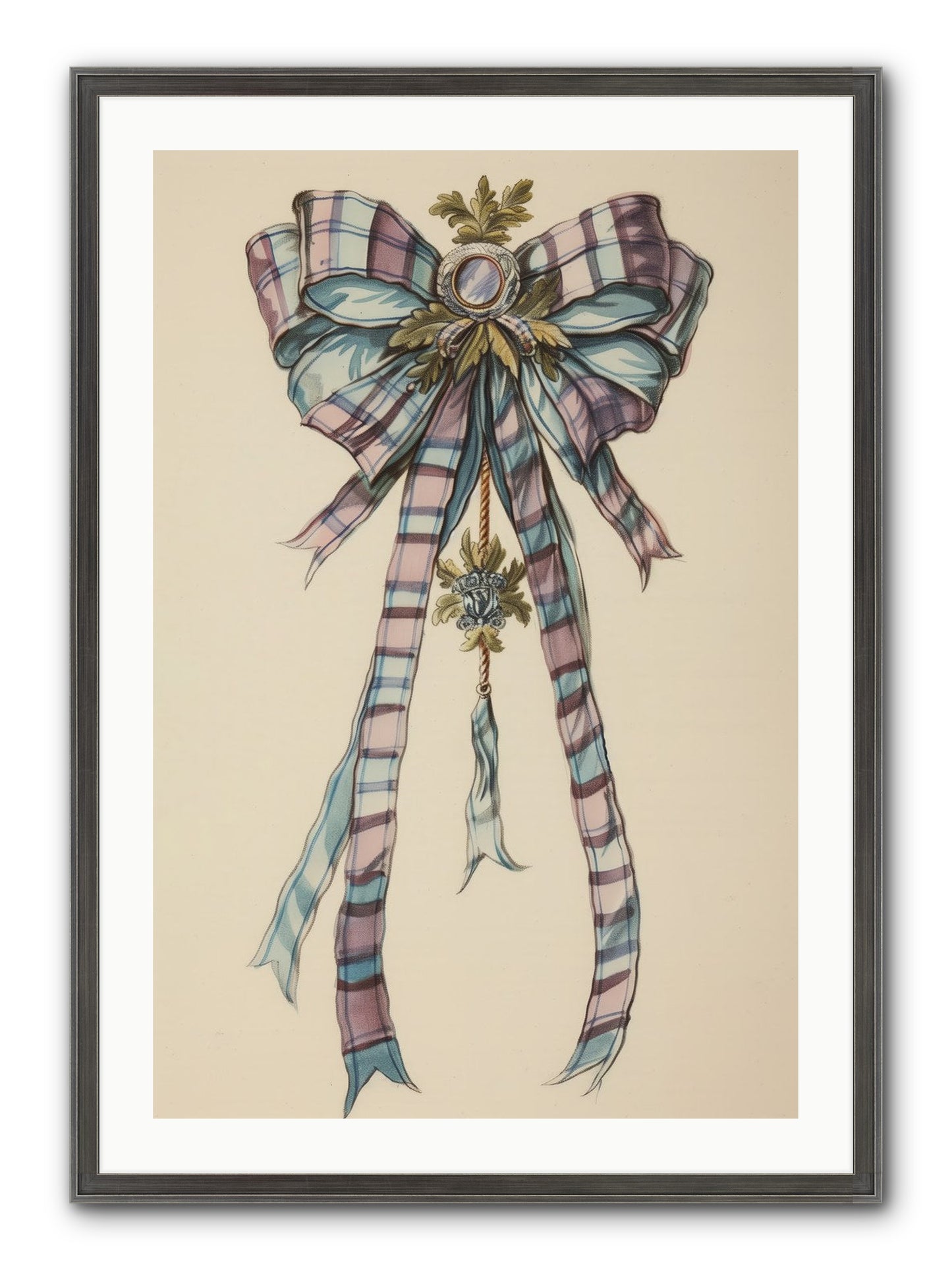 Silk Cascade Framed Print - Slimwoods Black/Silver 24x36
