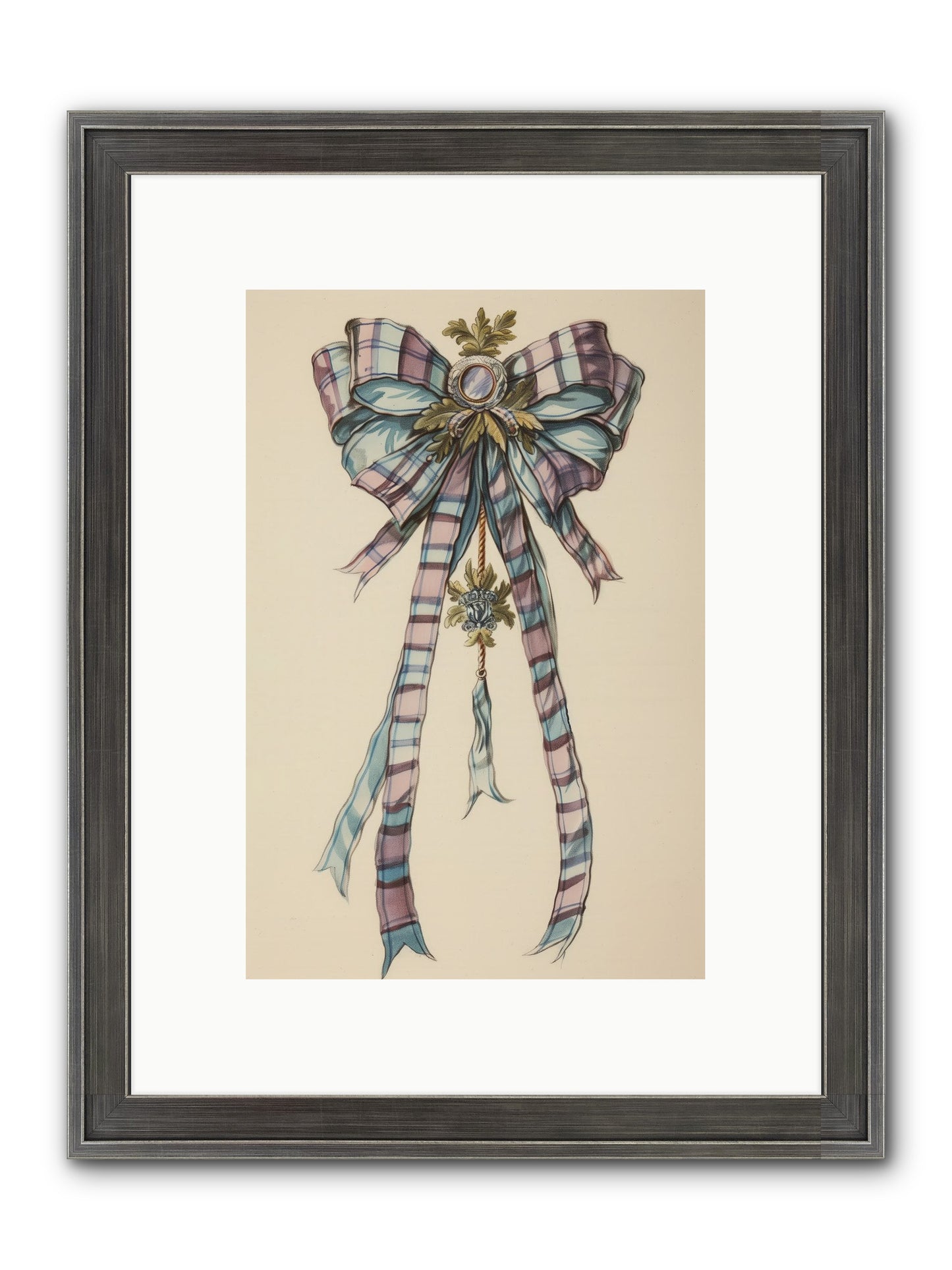 Silk Cascade Framed Print - Slimwoods Black/Silver 8x12