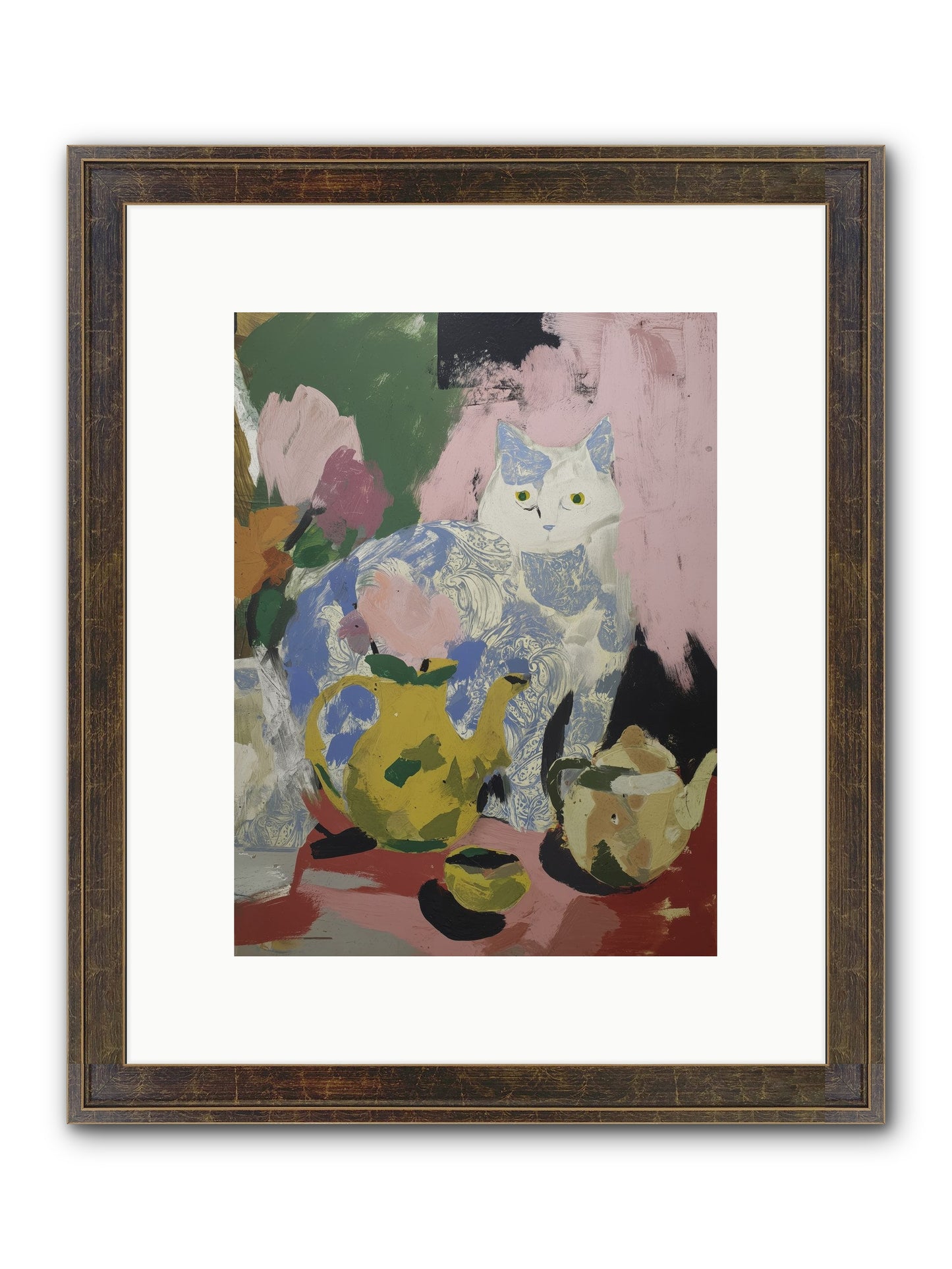 Silk Purse Framed Print - Slimwoods Black/Gold 9x12