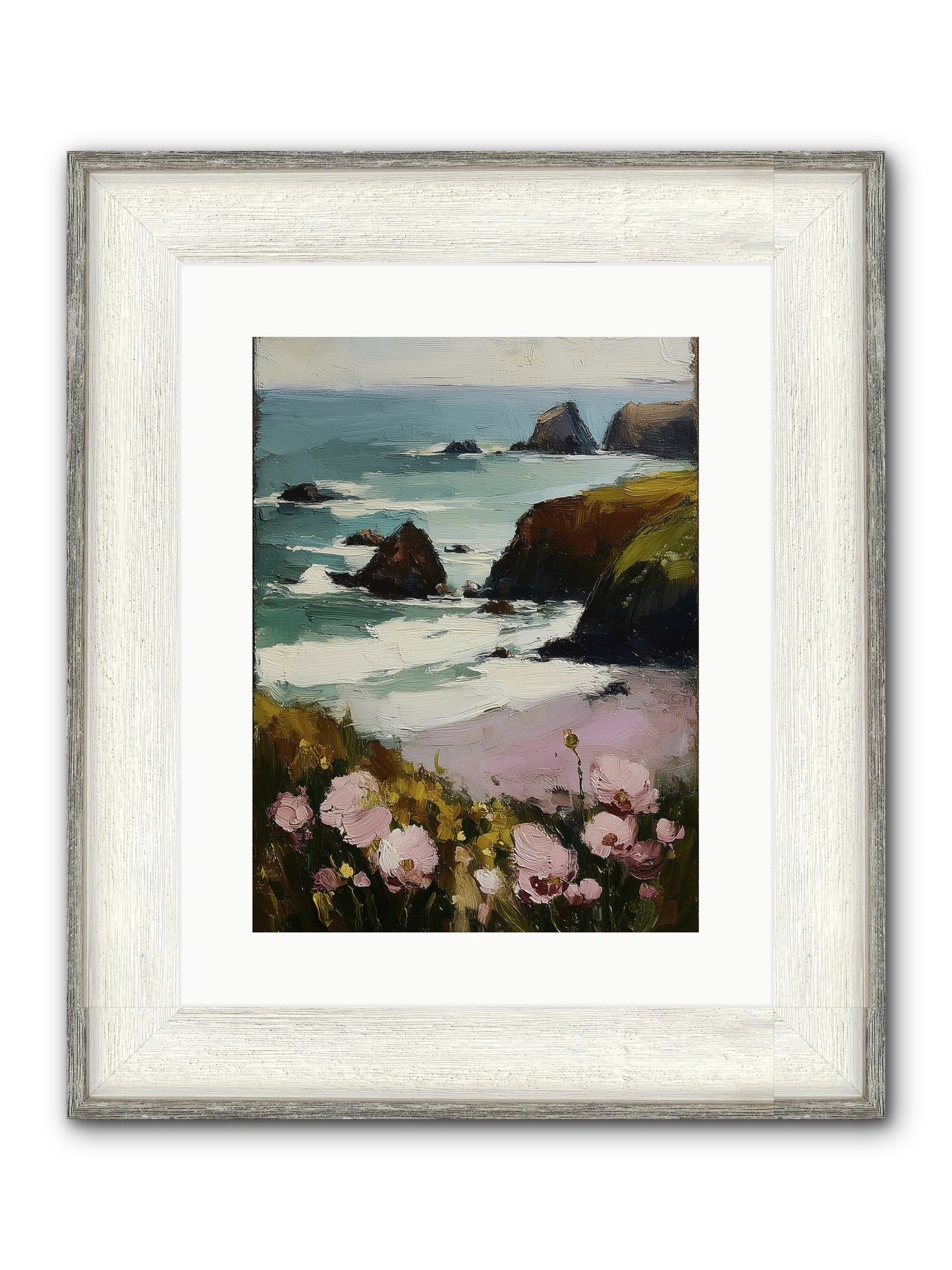 Silk-Spun Hours Framed Print - Driftwood White 12x16