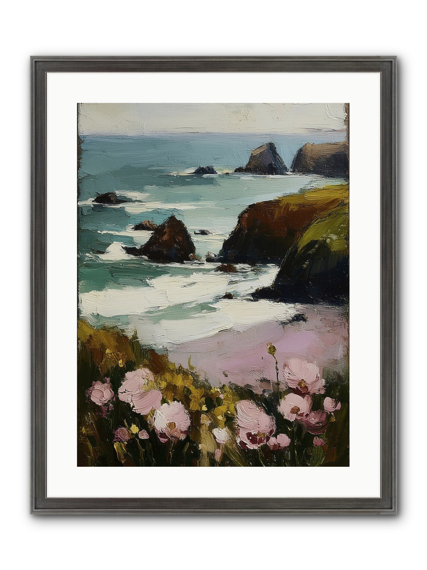 Silk-Spun Hours Framed Print - Slimwoods Black/Silver 18x24