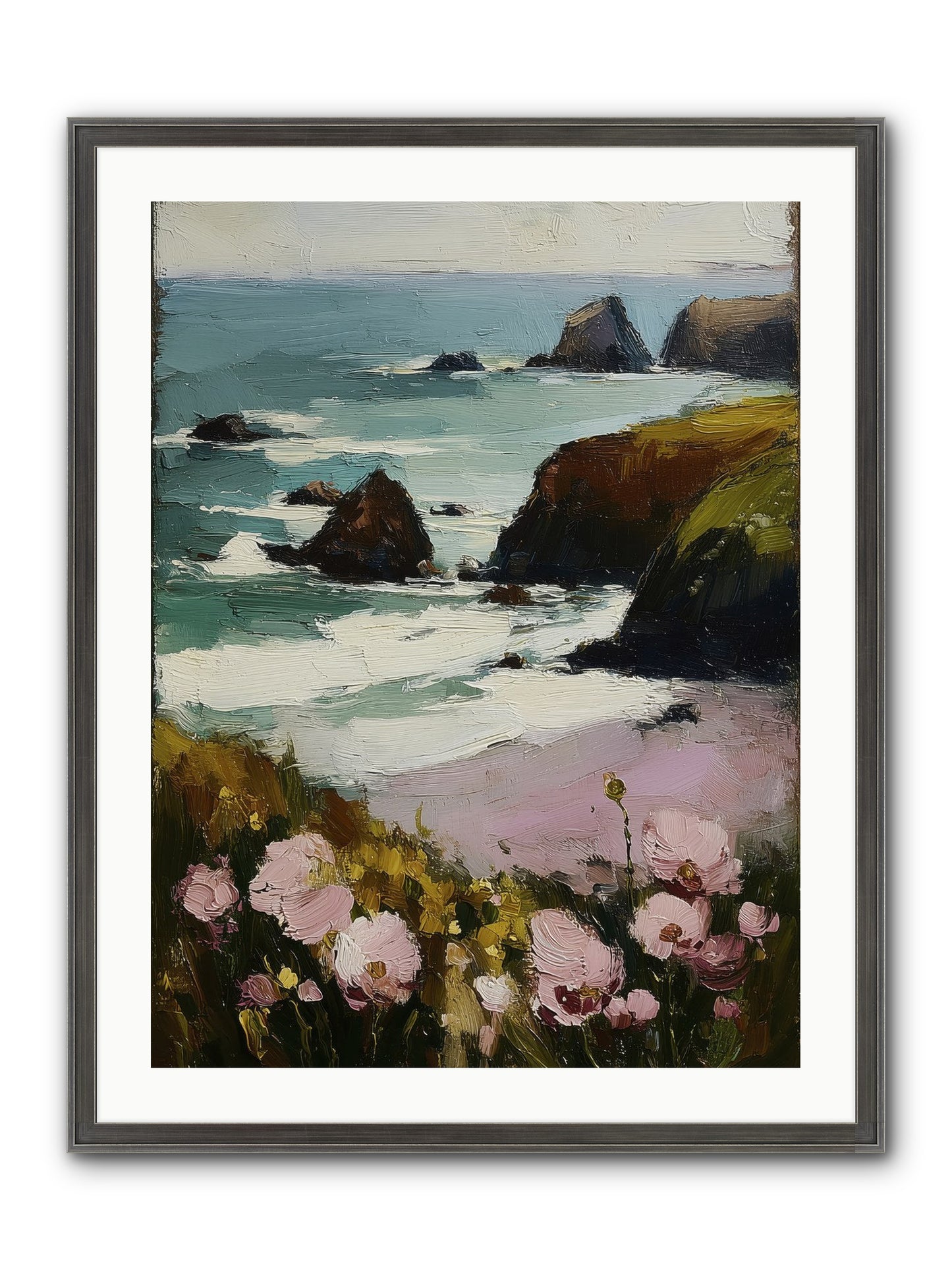 Silk-Spun Hours Framed Print - Slimwoods Black/Silver 24x32