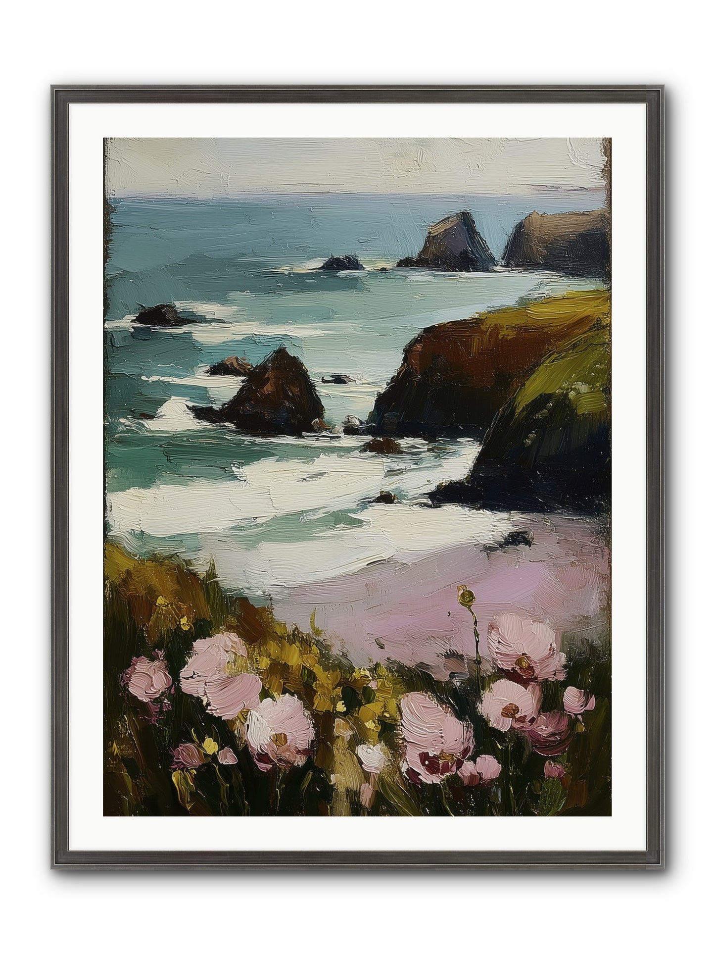 Silk-Spun Hours Framed Print - Slimwoods Black/Silver 30x40