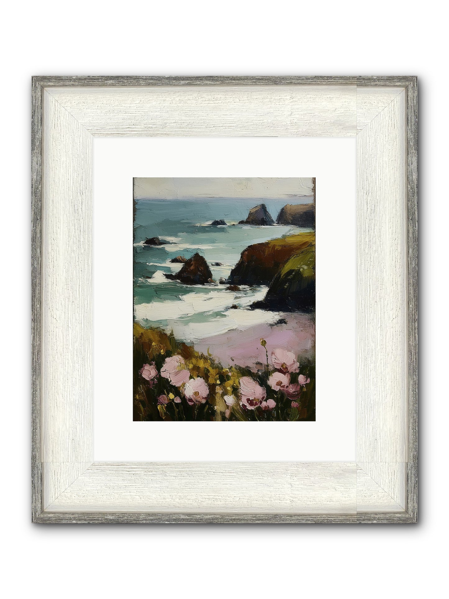 Silk-Spun Hours Framed Print - Driftwood White 9x12
