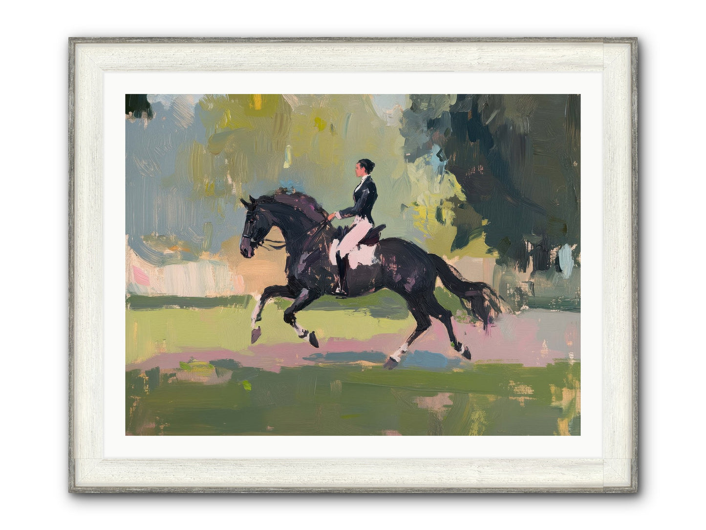 Silken Precision Framed Print - Driftwood White 40x30