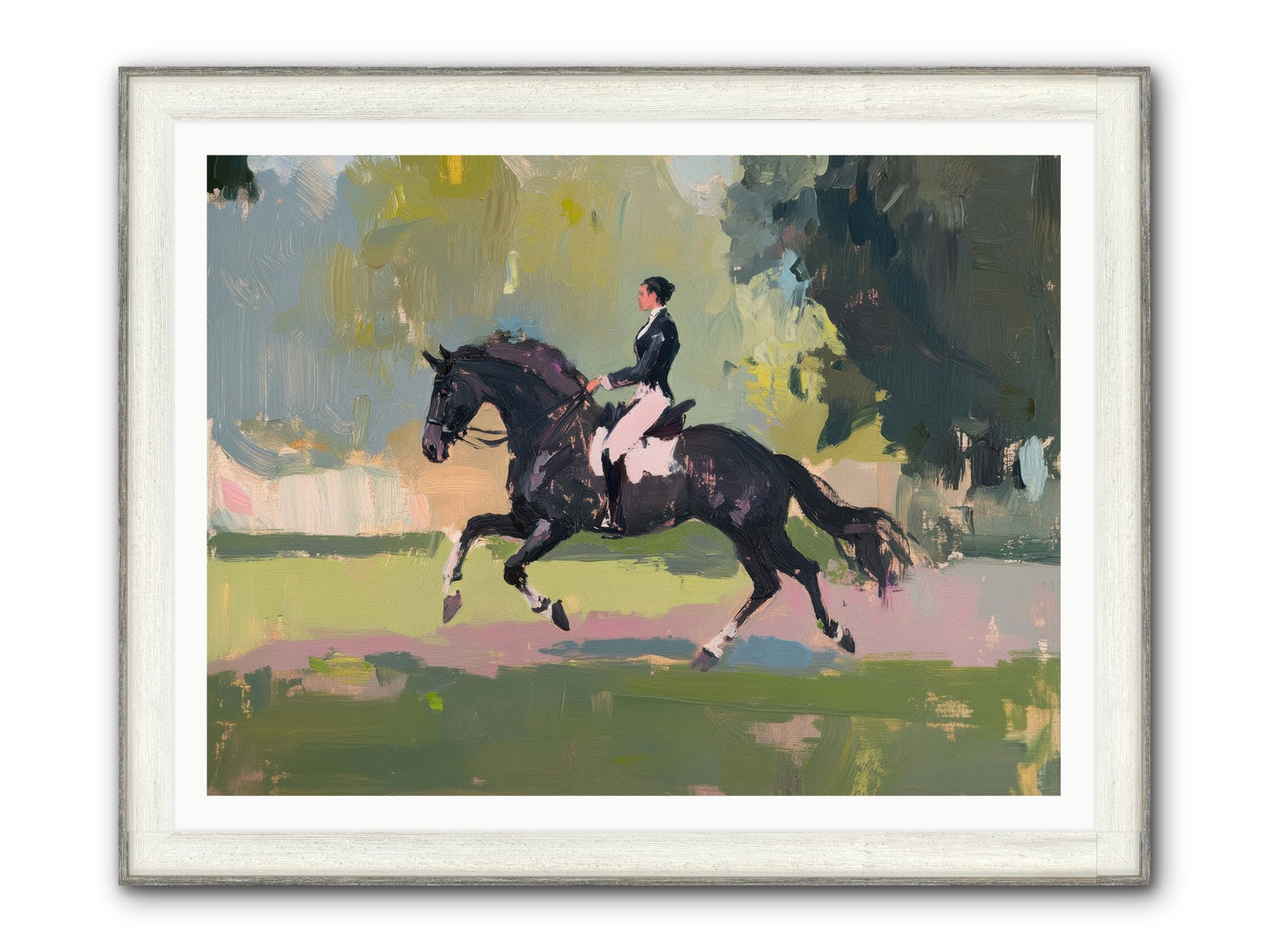 Silken Precision Framed Print - Driftwood White 48x36