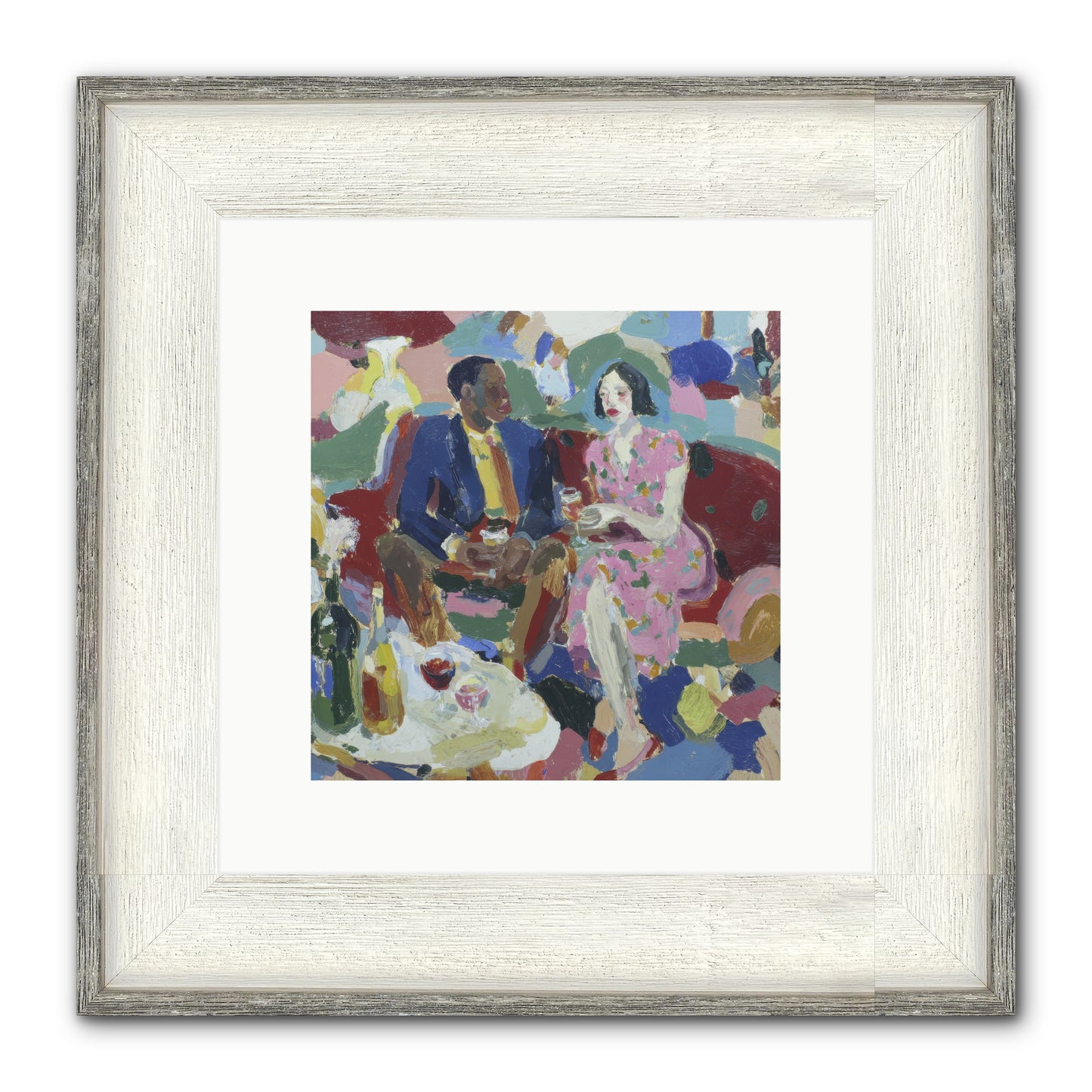 Silkweather Framed Print - Driftwood White 10x10