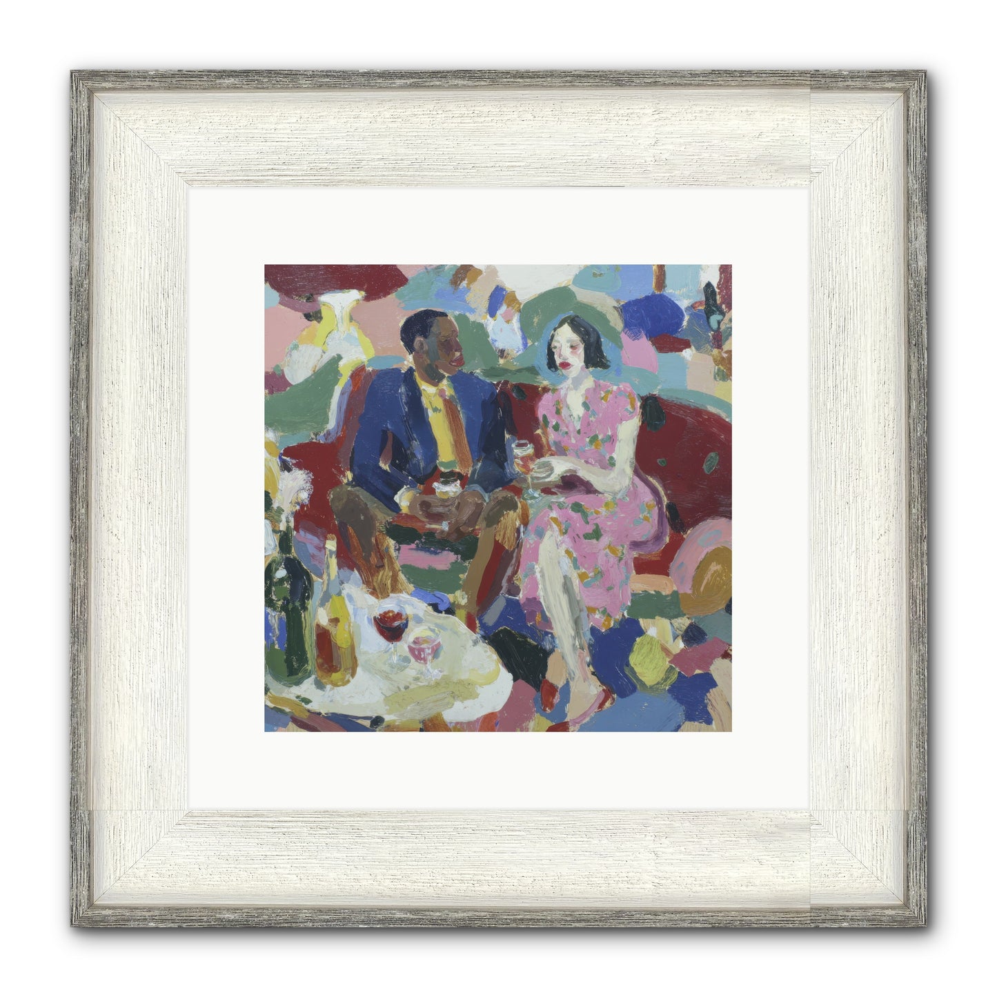 Silkweather Framed Print - Driftwood White 12x12