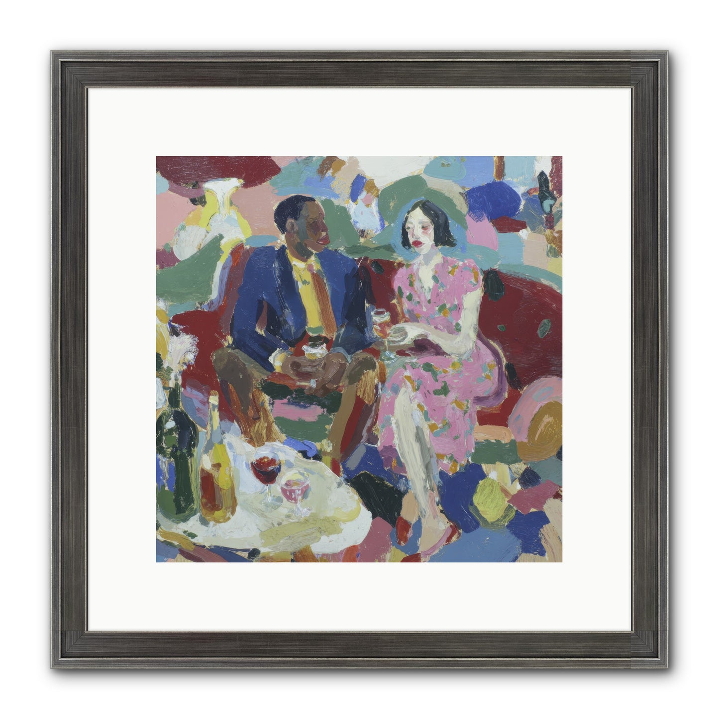 Silkweather Framed Print - Slimwoods Black/Silver 12x12