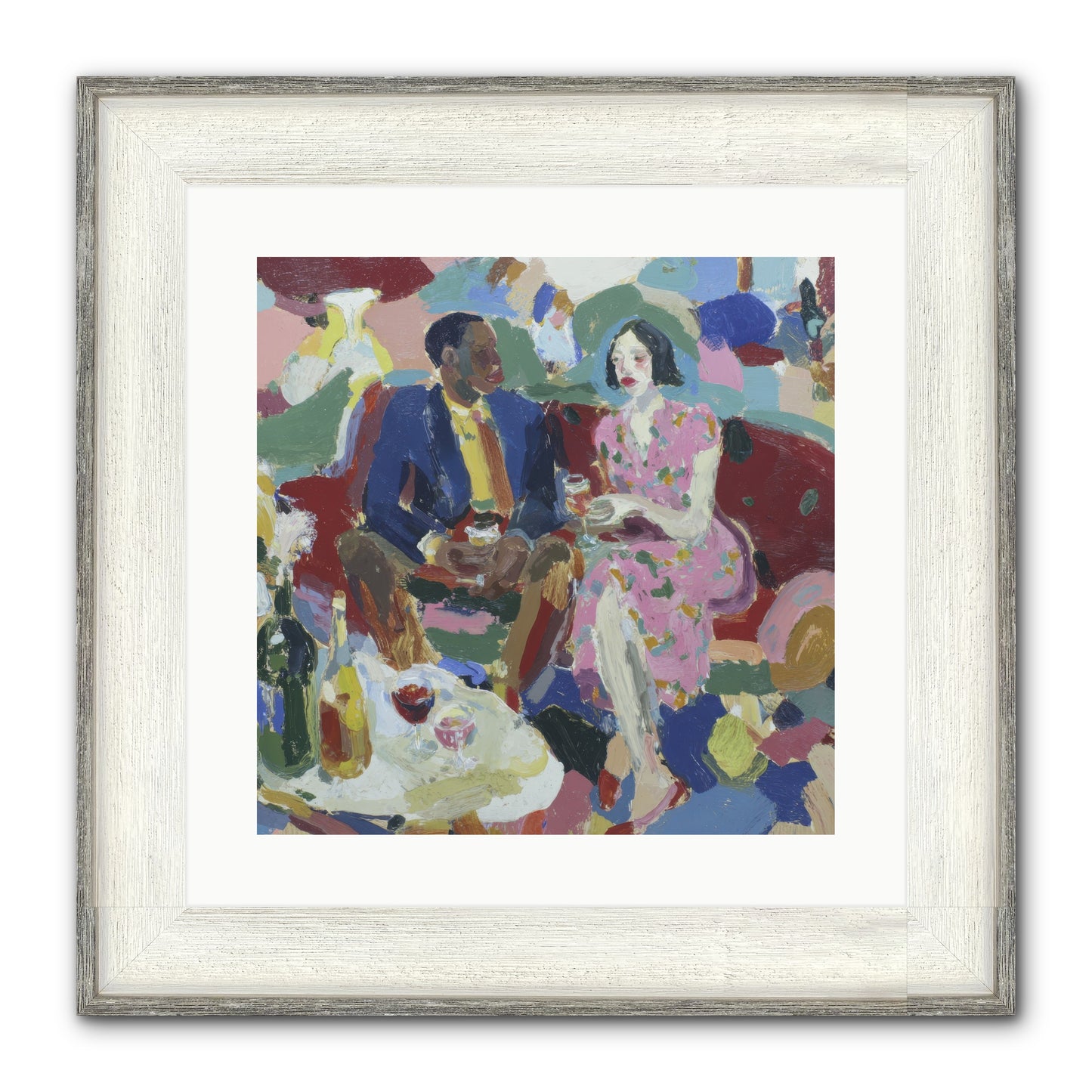 Silkweather Framed Print - Driftwood White 16x16