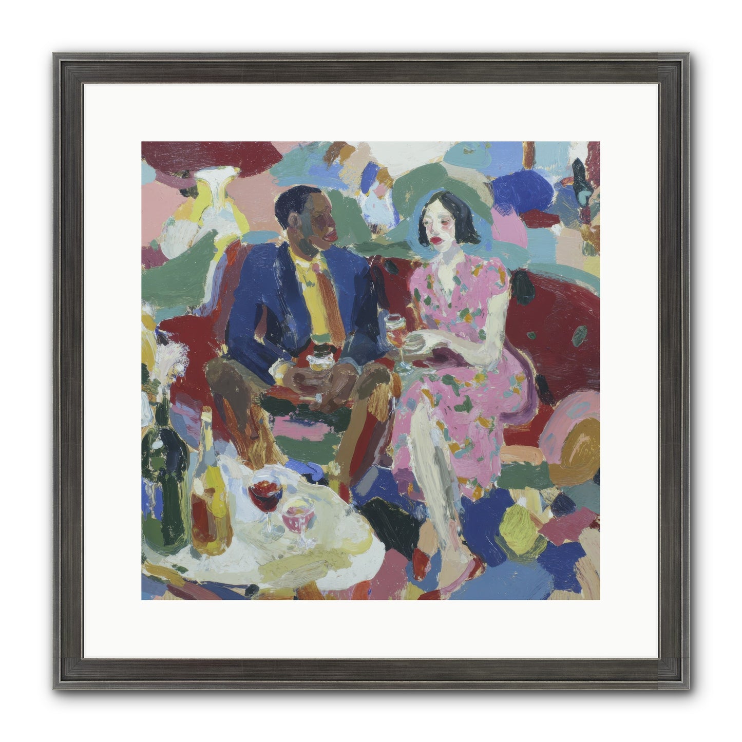 Silkweather Framed Print - Slimwoods Black/Silver 16x16