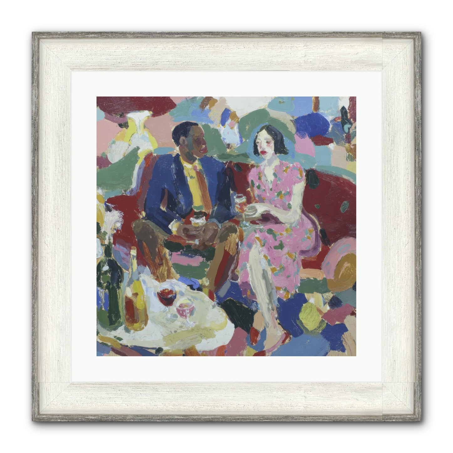 Silkweather Framed Print - Driftwood White 20x20