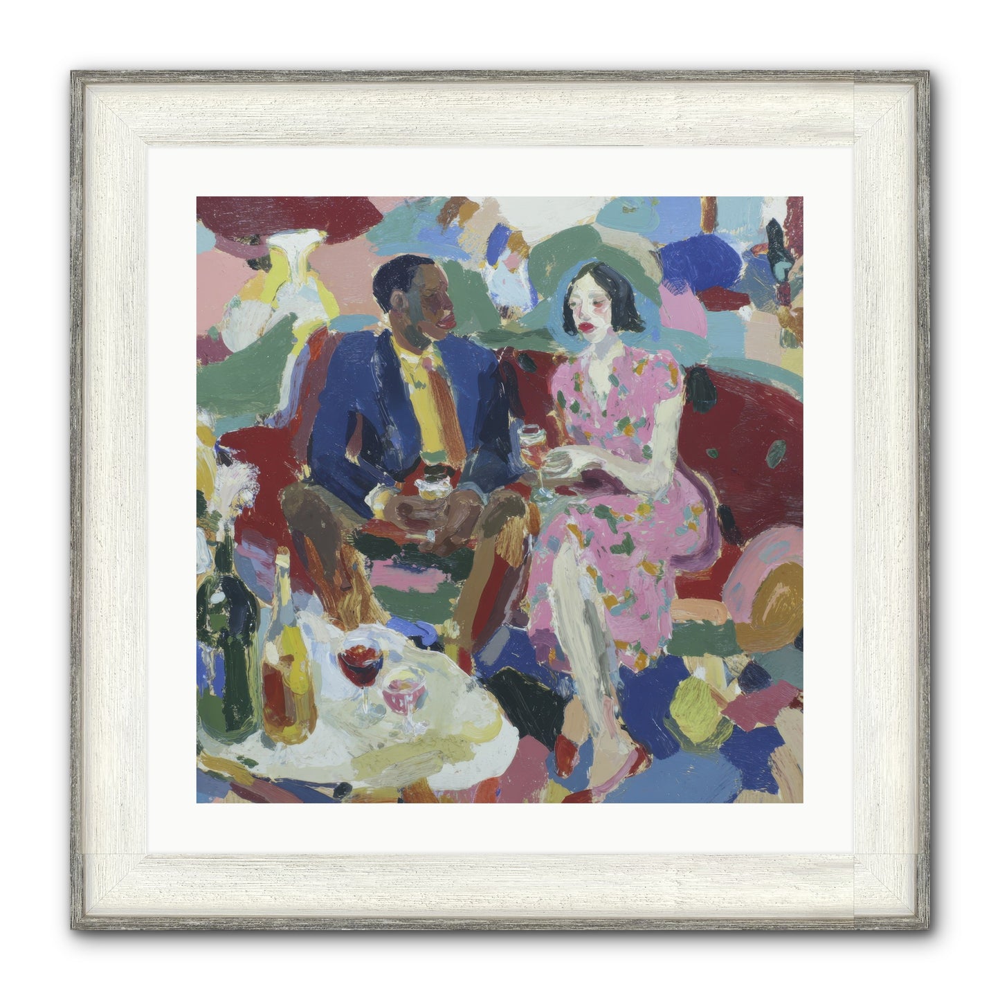 Silkweather Framed Print - Driftwood White 24x24