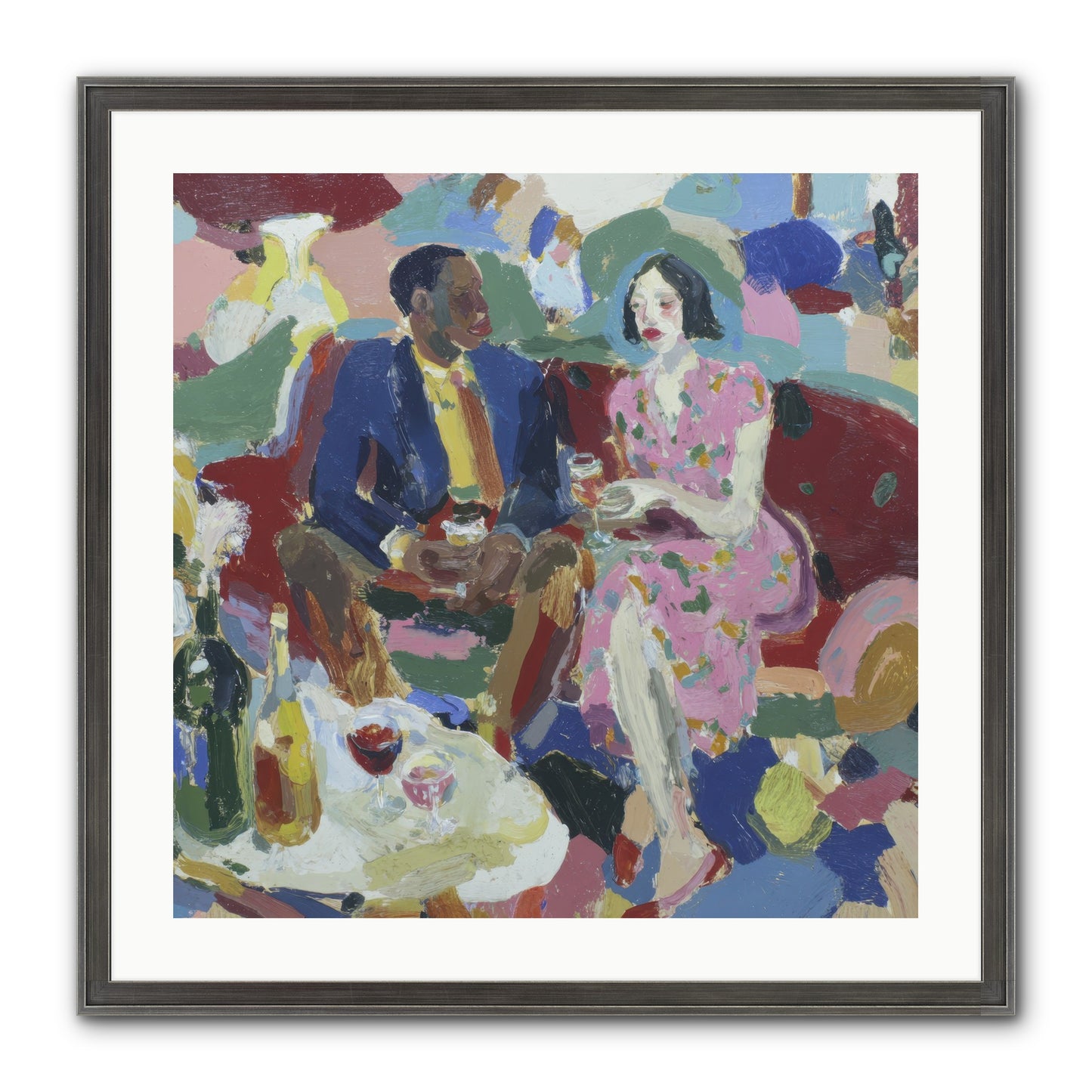Silkweather Framed Print - Slimwoods Black/Silver 24x24