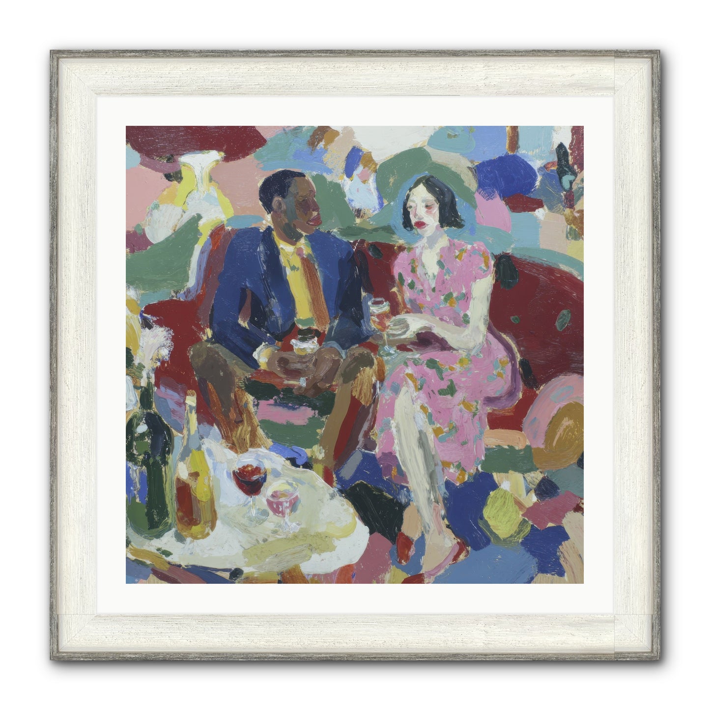 Silkweather Framed Print - Driftwood White 30x30