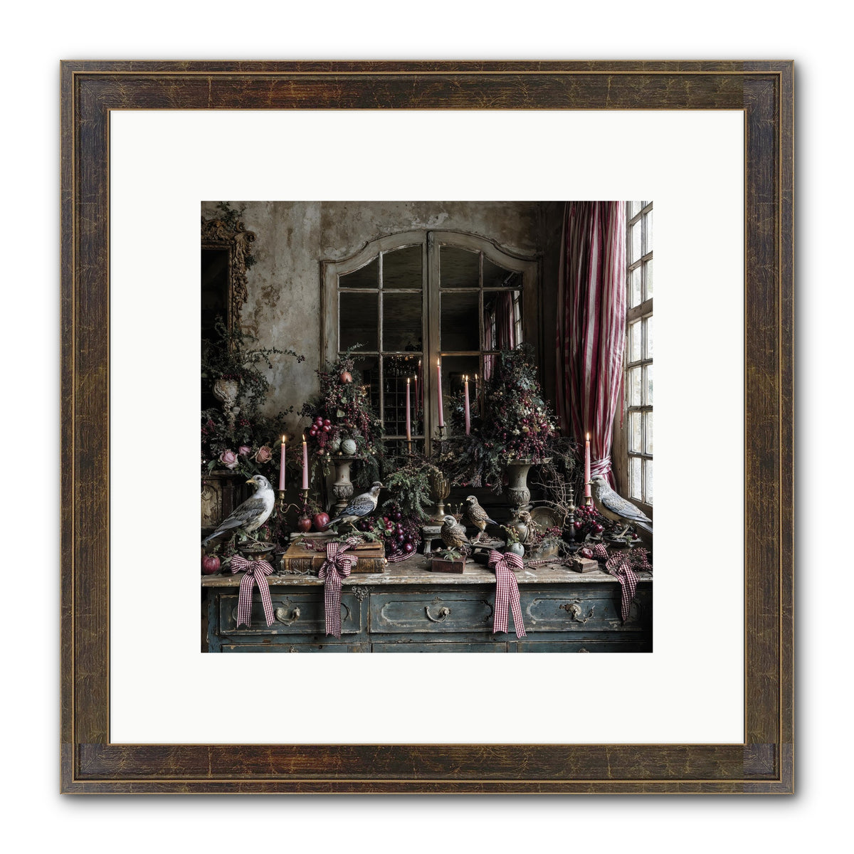 Silver Bells Society Framed Print - Slimwoods Black/Gold 10x10