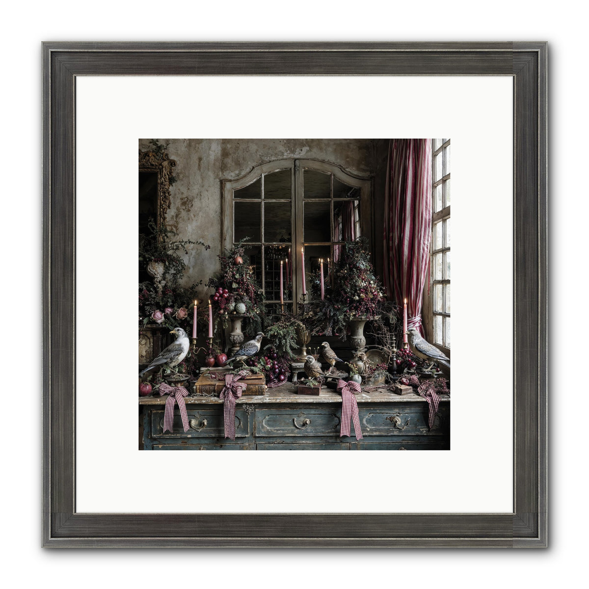 Silver Bells Society Framed Print - Slimwoods Black/Silver 10x10
