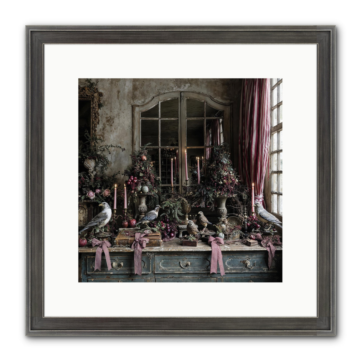 Silver Bells Society Framed Print - Slimwoods Black/Silver 12x12