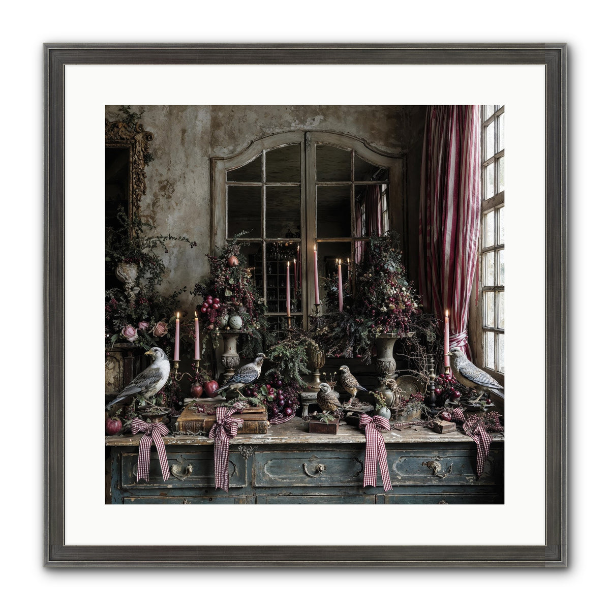 Silver Bells Society Framed Print - Slimwoods Black/Silver 20x20