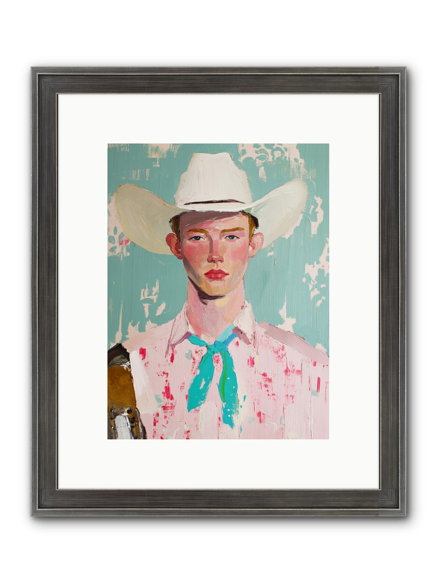 Silver Buckle Framed Print - Slimwoods Black/Silver 9x12