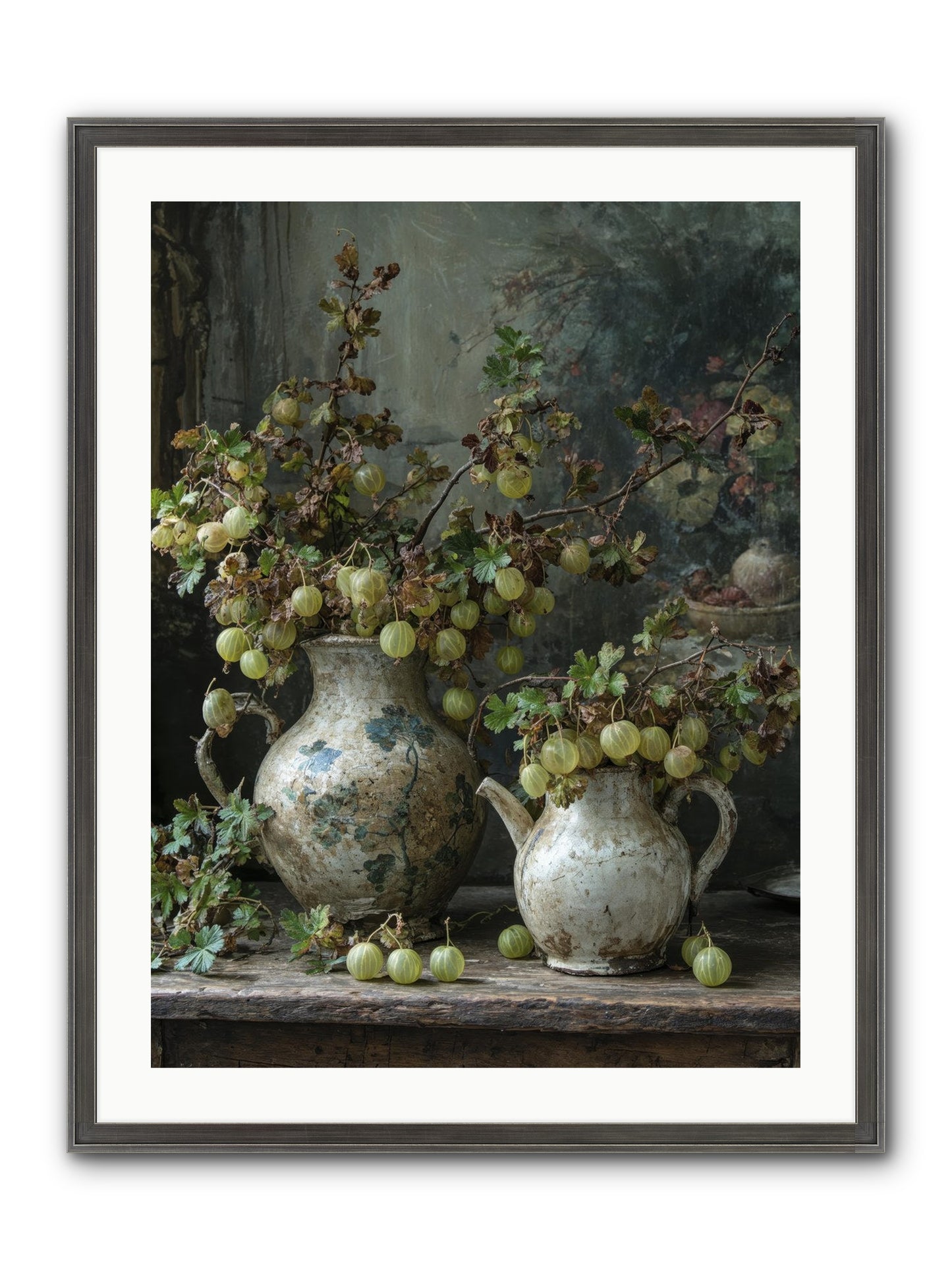 Silver Lining Framed Print - Slimwoods Black/Silver 24x32