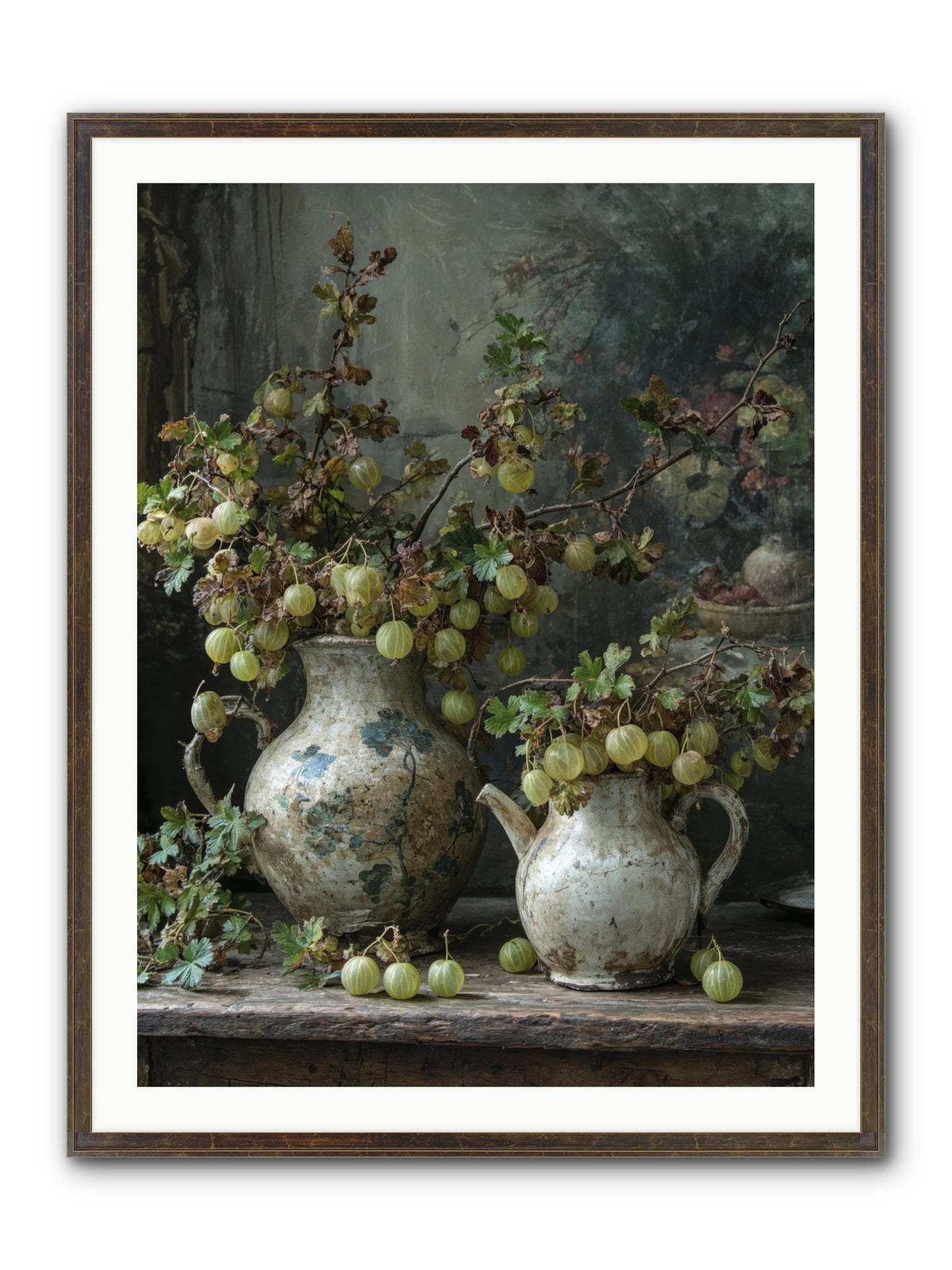 Silver Lining Framed Print - Slimwoods Black/Gold 30x40