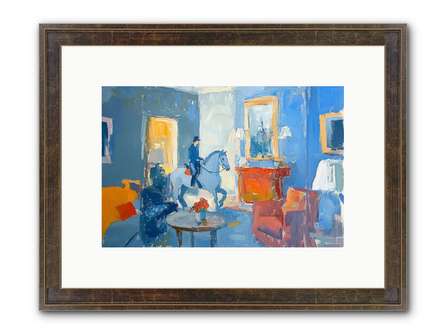 Silver Morning Framed Print - Slimwoods Black/Gold 12x8