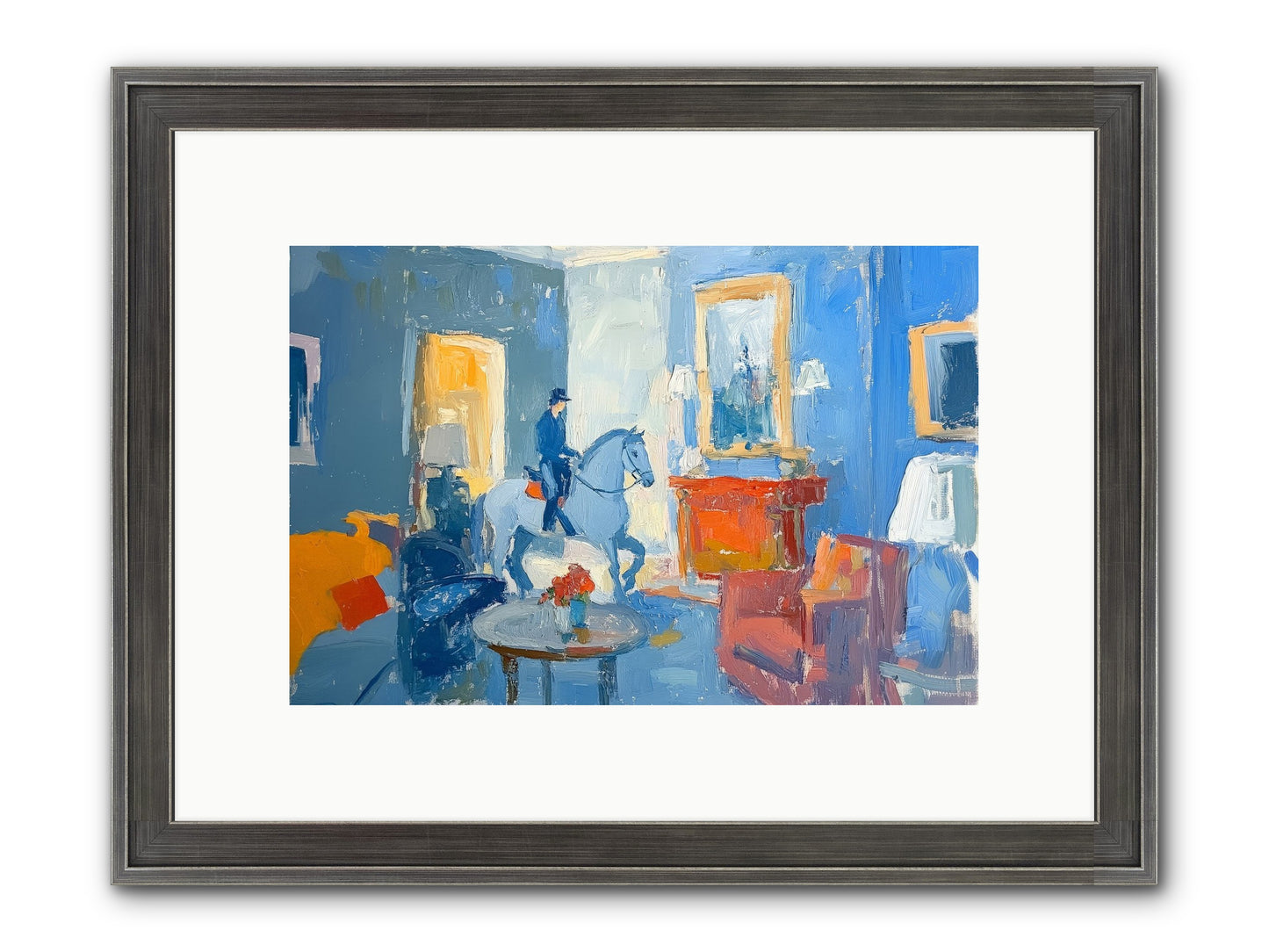 Silver Morning Framed Print - Slimwoods Black/Silver 12x8