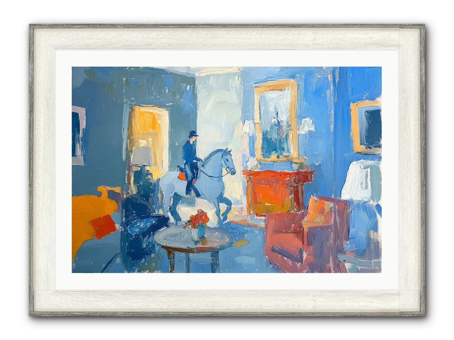 Silver Morning Framed Print - Driftwood White 36x24