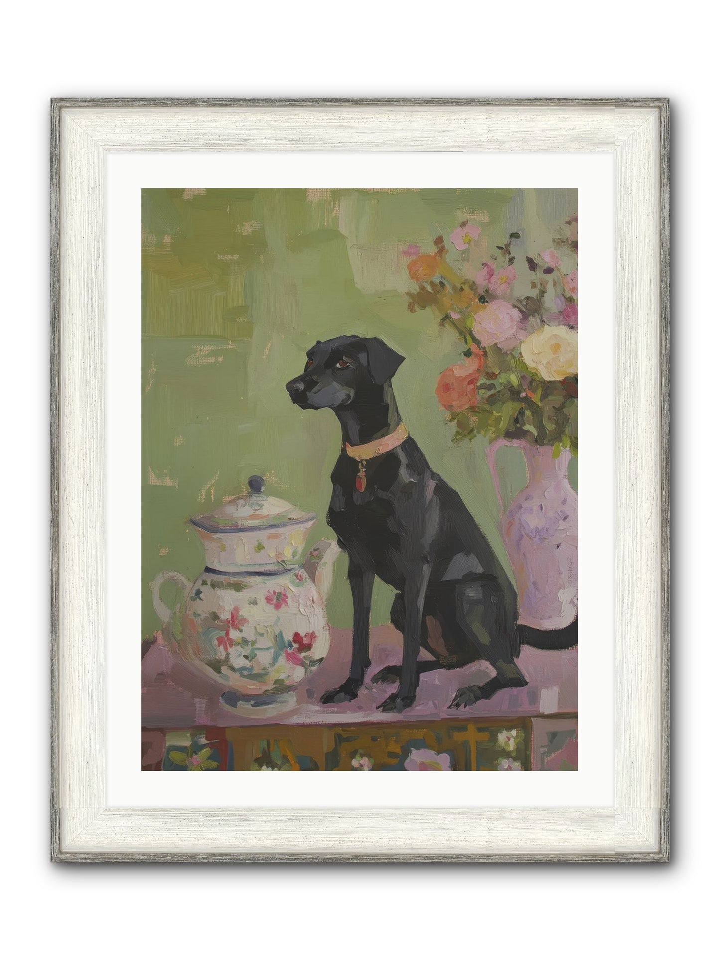 Silver Spoon Framed Print - Driftwood White 24x32