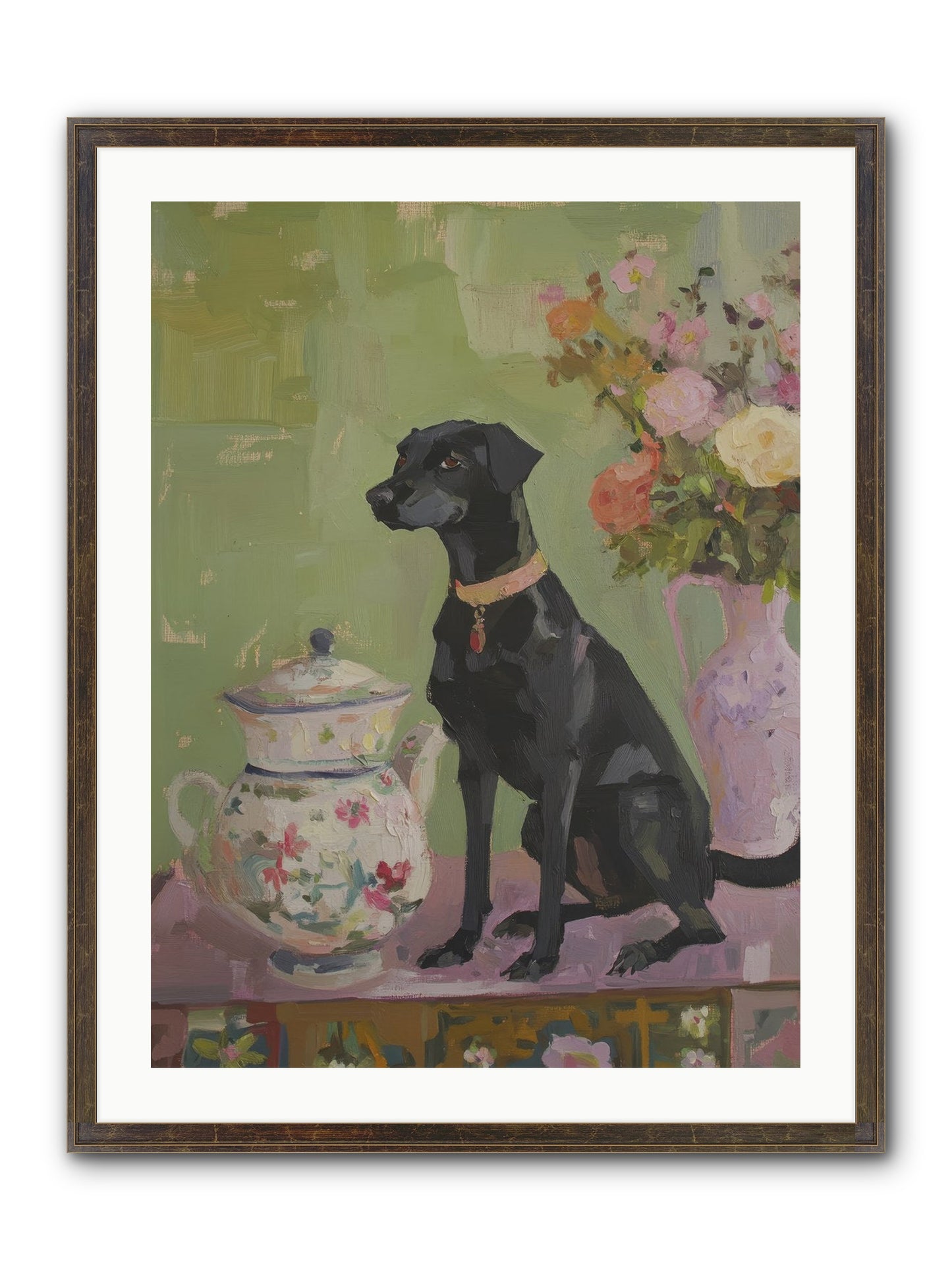 Silver Spoon Framed Print - Slimwoods Black/Gold 24x32